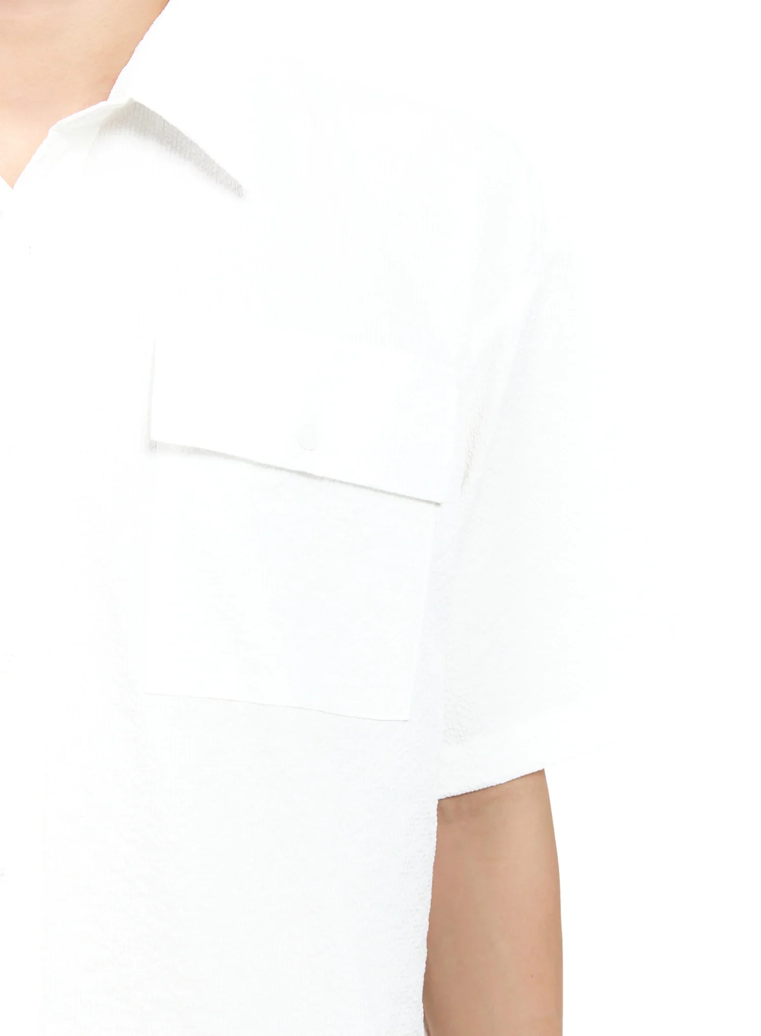 Men's Casual Crinkle Texture Shirt IG520 - Image 3