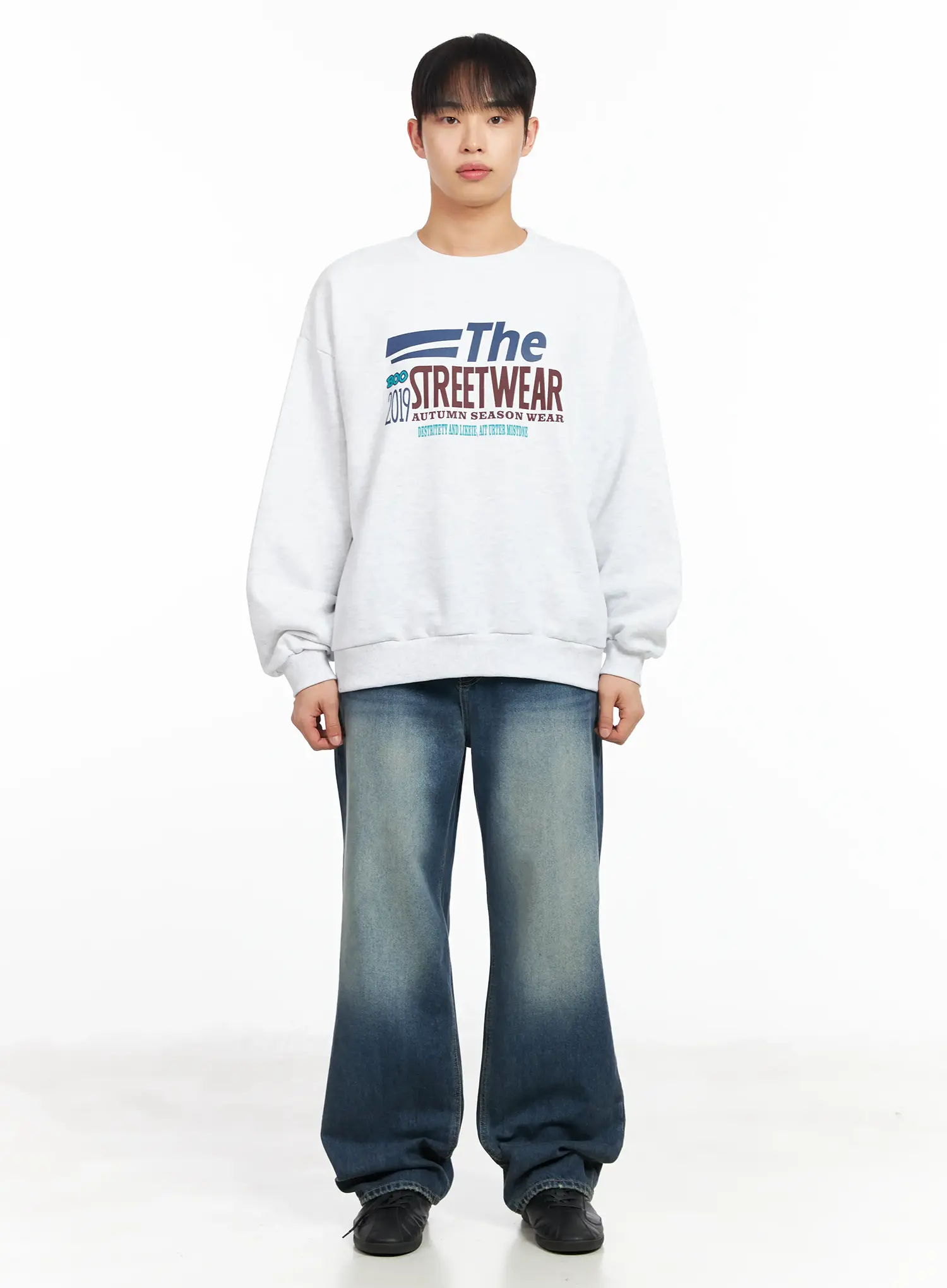 Men's Casual Graphic Crewneck Sweatshirt IM511 - Image 3