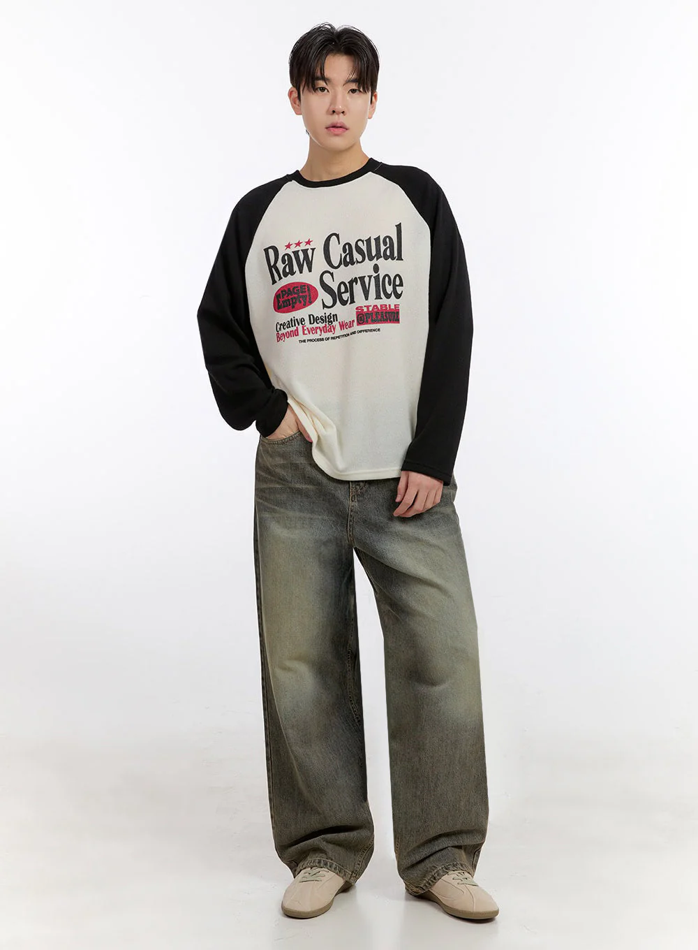 Men's Casual Graphic Long-Sleeve T-Shirt IF528 - Image 8