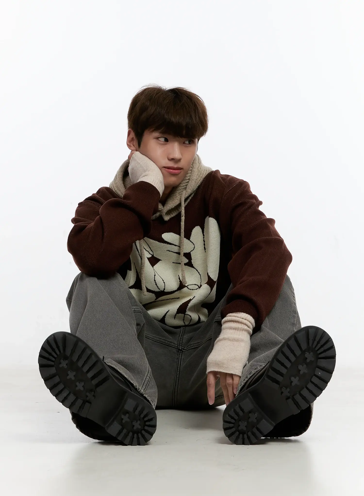 Men's Casual Knit Crewneck Sweater IS530