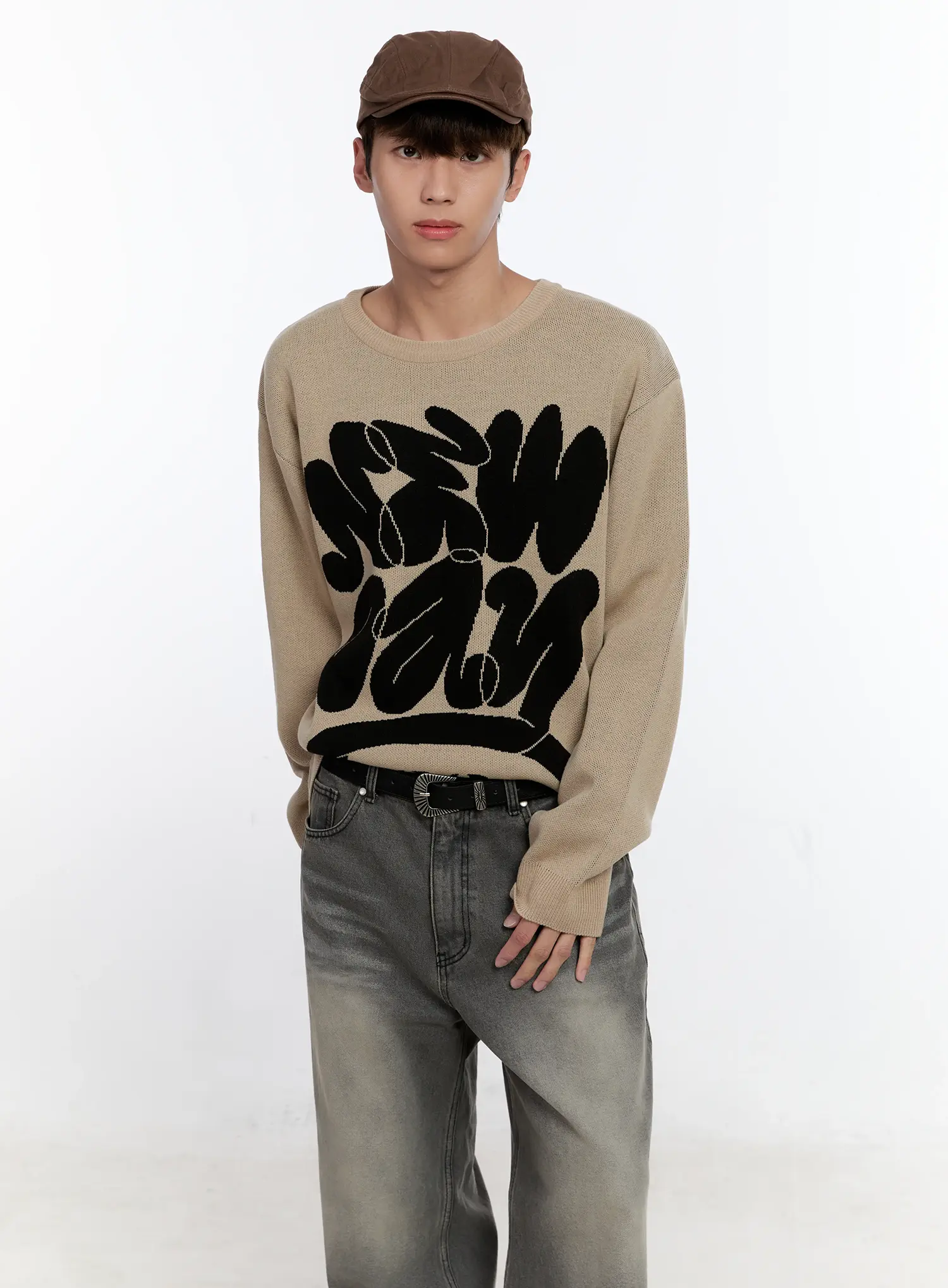 Men's Casual Knit Crewneck Sweater IS530 - Image 10