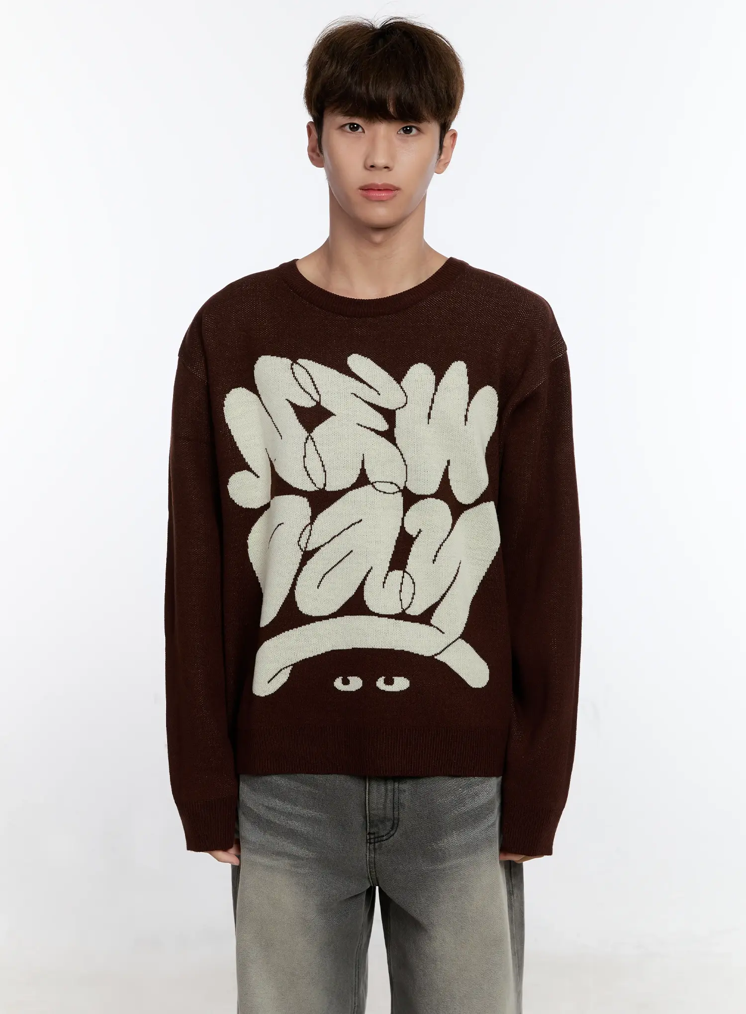 Men's Casual Knit Crewneck Sweater IS530 - Image 16