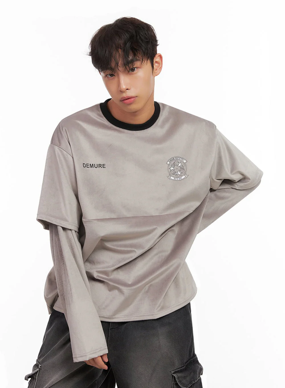 Men's Casual Long-Sleeve Sports Tee ID427 - Image 3