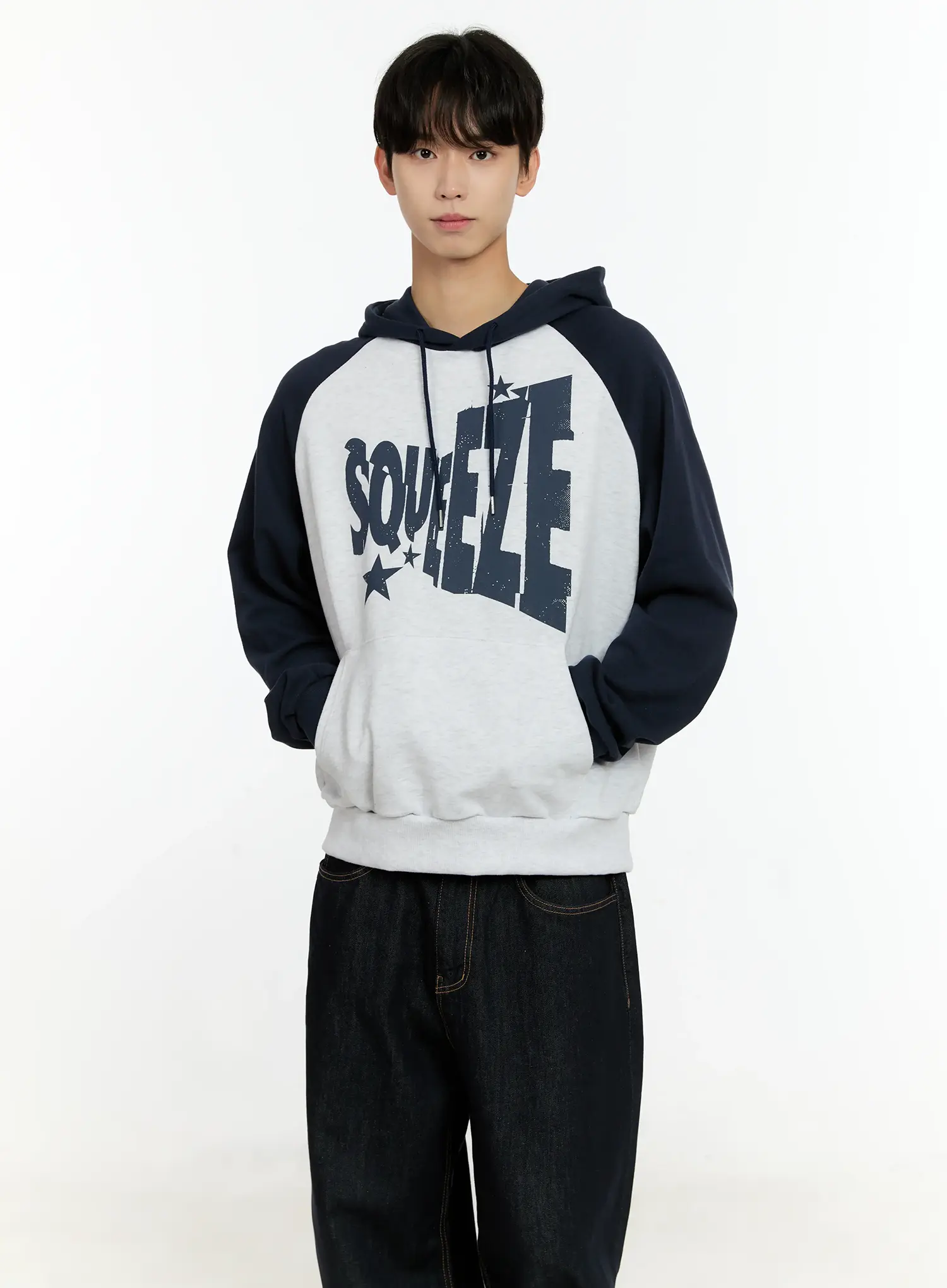 Men's Casual Raglan Hoodie IN503 - Image 6