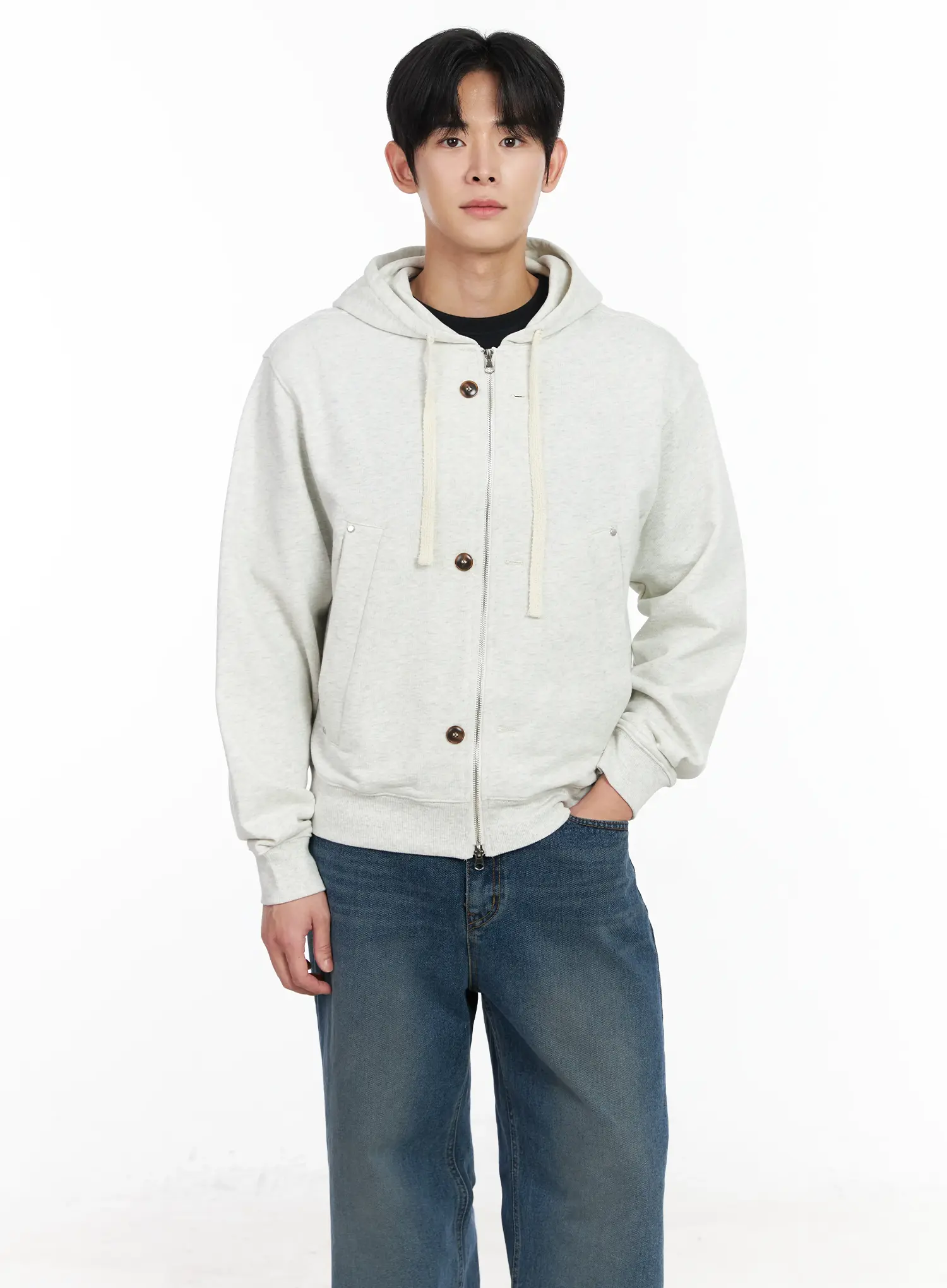 Men's Casual Zip-Up Hoodie IM518