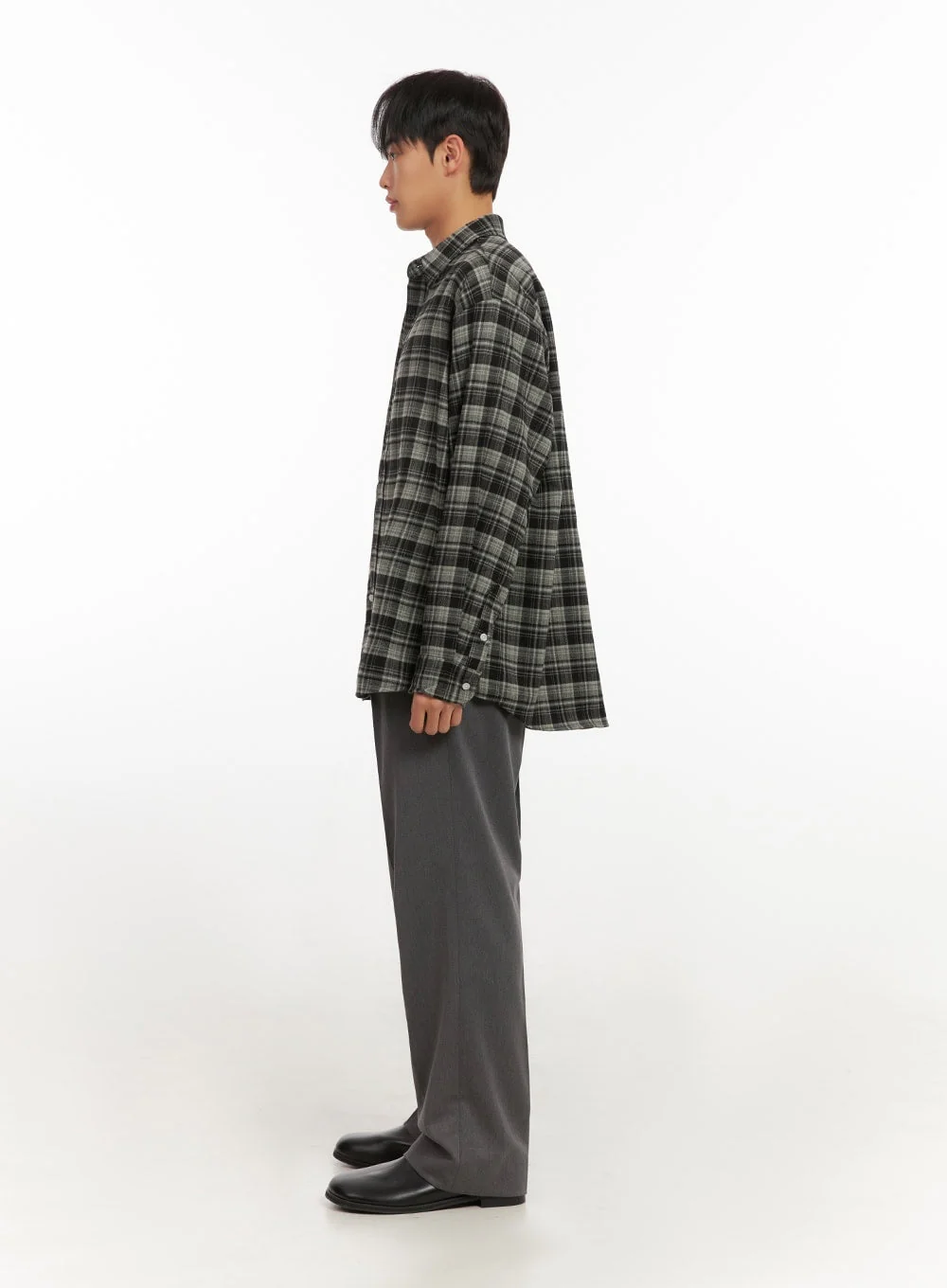 Men's Checkered Flannel ID406 - Image 7