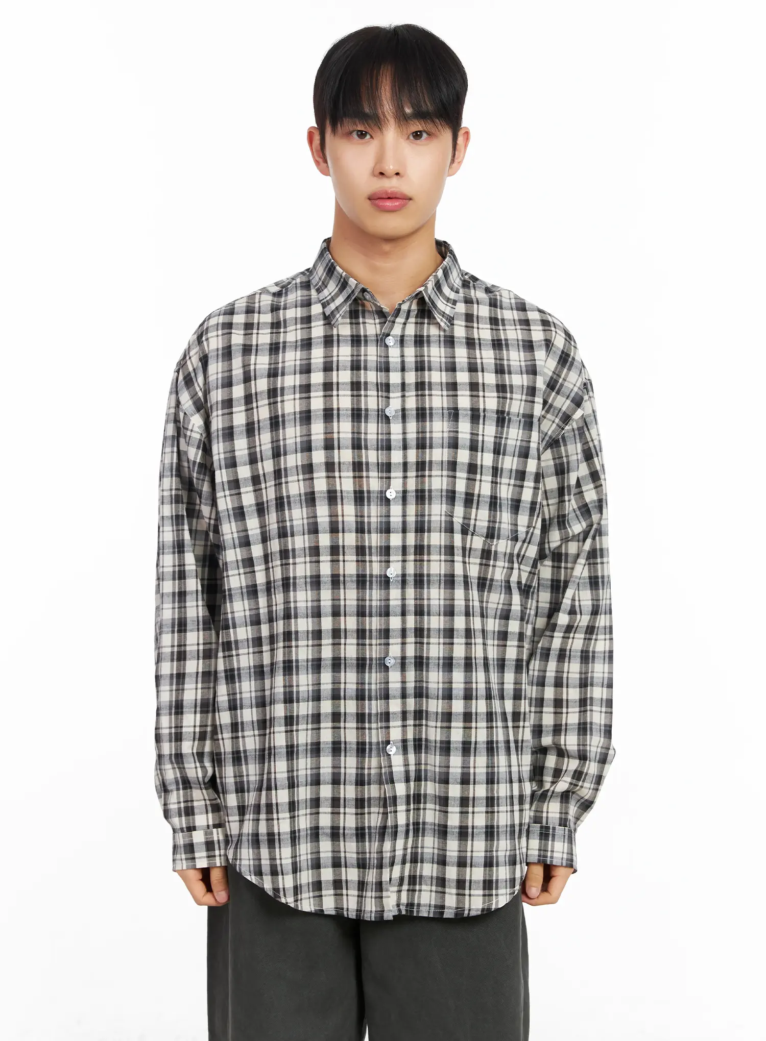 Men's Checkered Shirt IM516 - Image 12