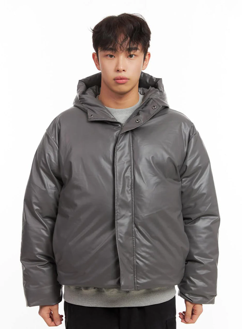 Men's Chic Hooded Puffer Jacket ID427 - Image 10