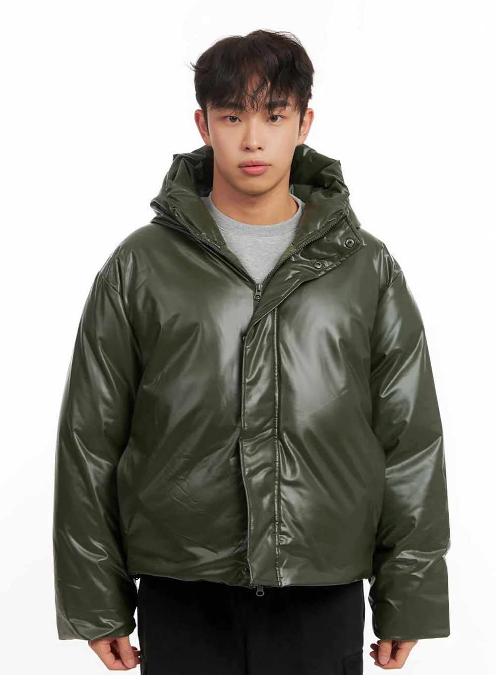 Men's Chic Hooded Puffer Jacket ID427 - Image 11