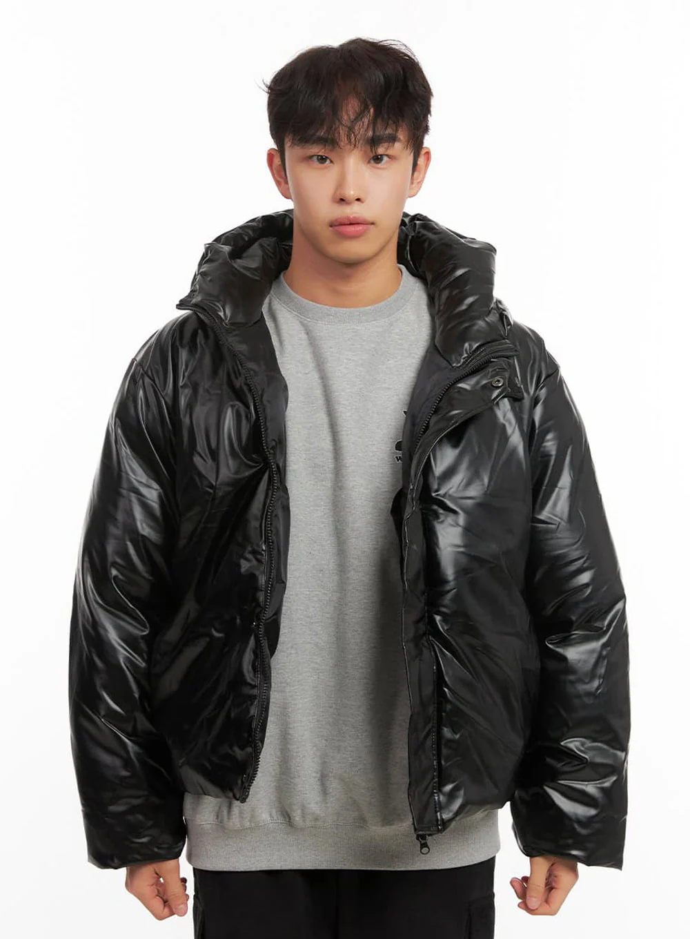 Men's Chic Hooded Puffer Jacket ID427 - Image 12