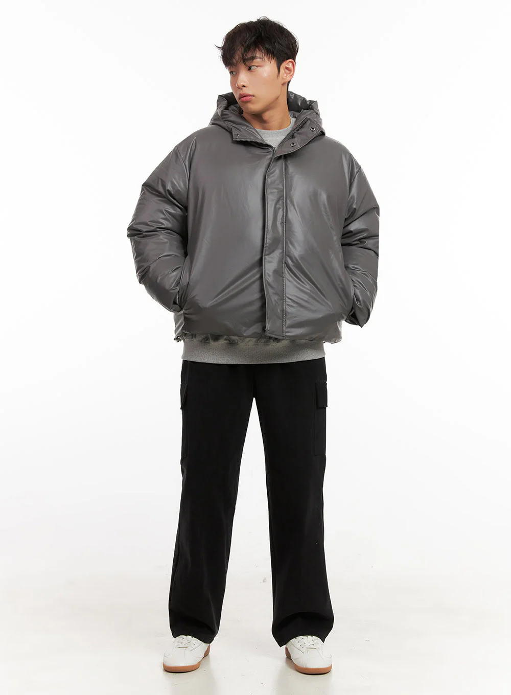 Men's Chic Hooded Puffer Jacket ID427 - Image 6