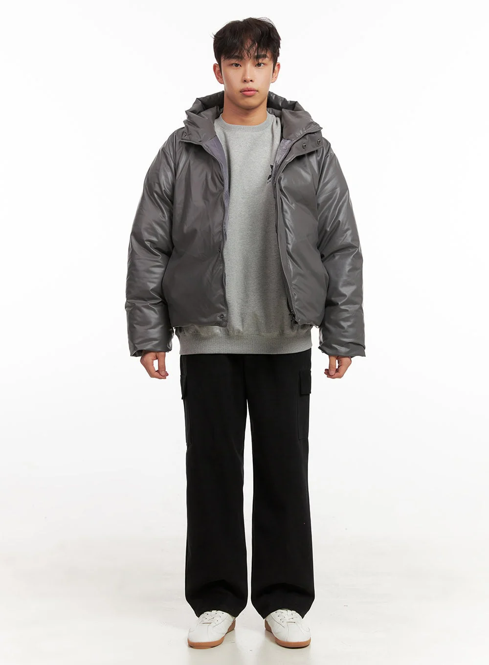 Men's Chic Hooded Puffer Jacket ID427 - Image 7