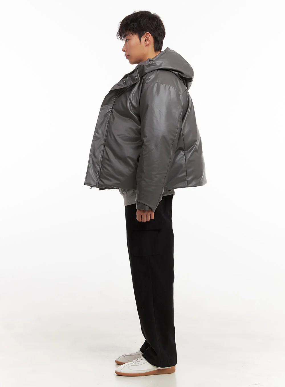 Men's Chic Hooded Puffer Jacket ID427 - Image 8