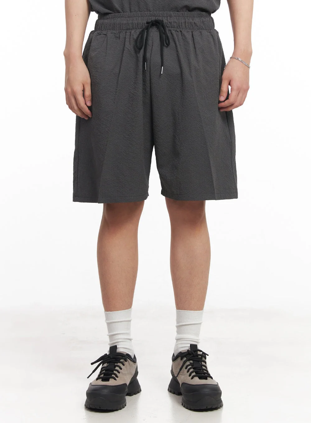Men's Chic Wide-Fit Sweatshorts IA525 - Image 2