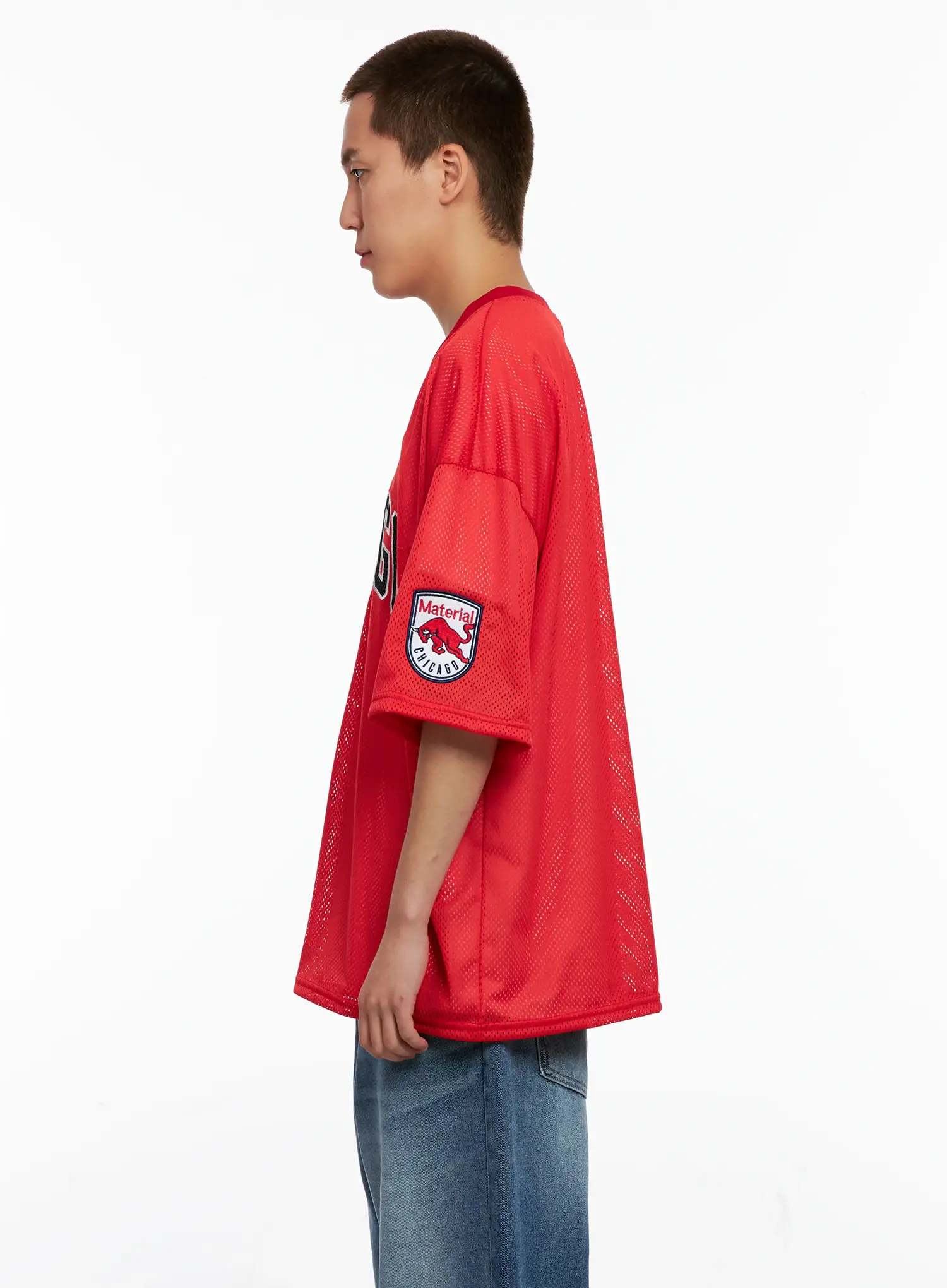 Men's Chicago Mesh V-Neck Jersey Tee IG511 - Image 6
