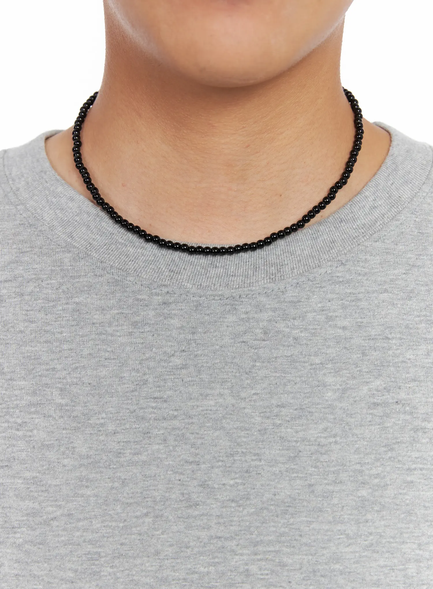 Men's Classic Beaded Necklace IS510