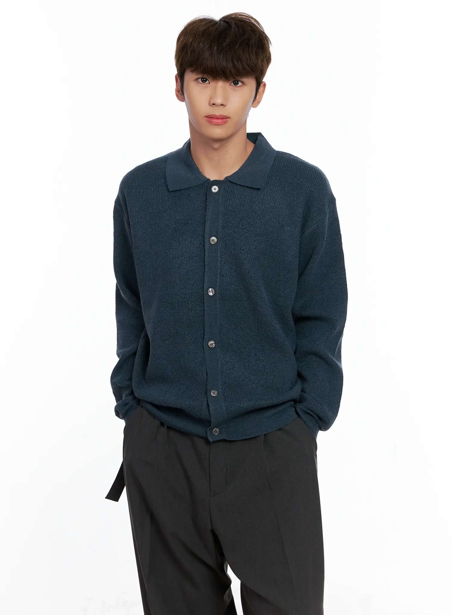 Men's Classic Button Up Knit Sweater IO506