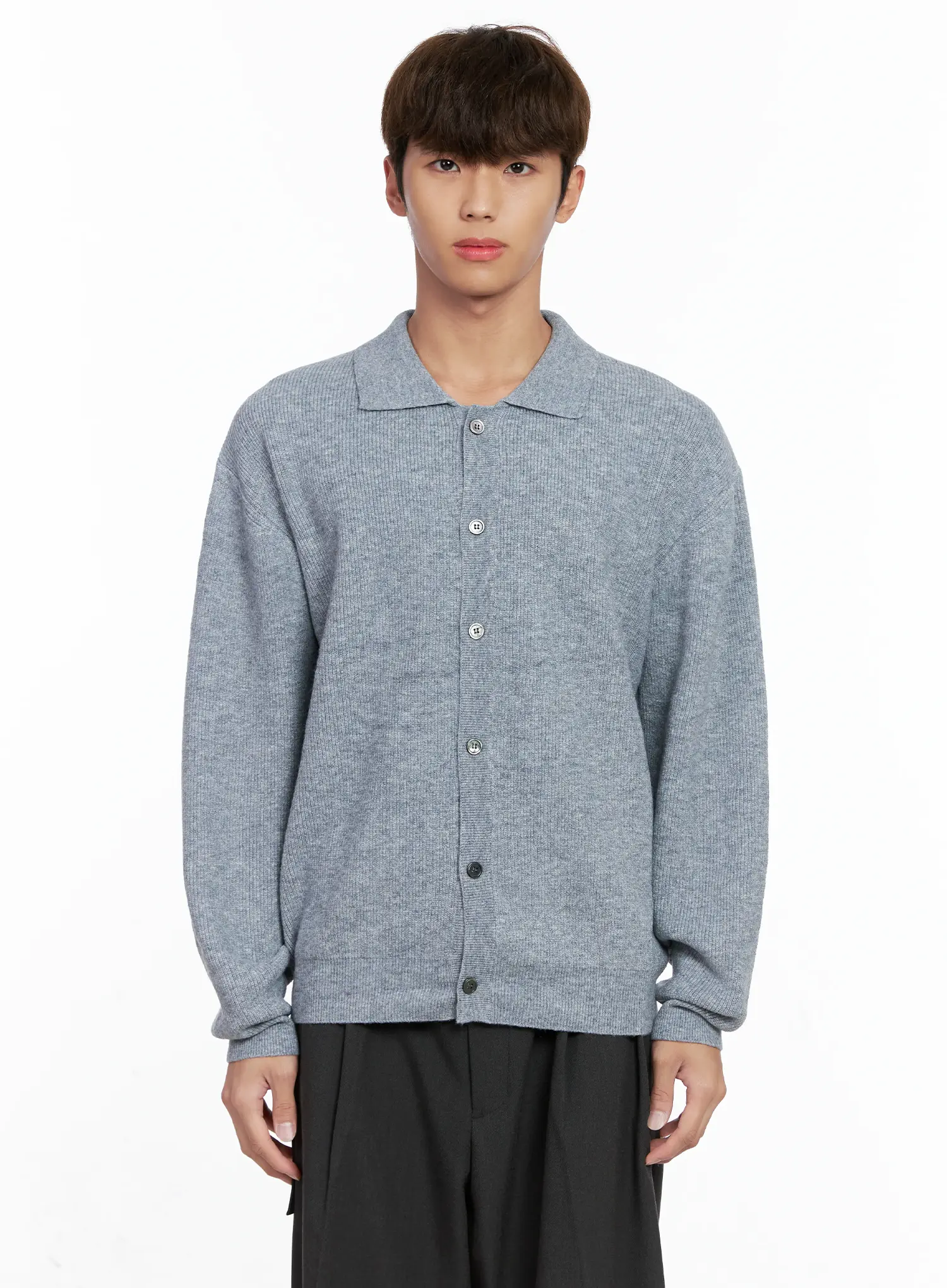 Men's Classic Button Up Knit Sweater IO506 - Image 11