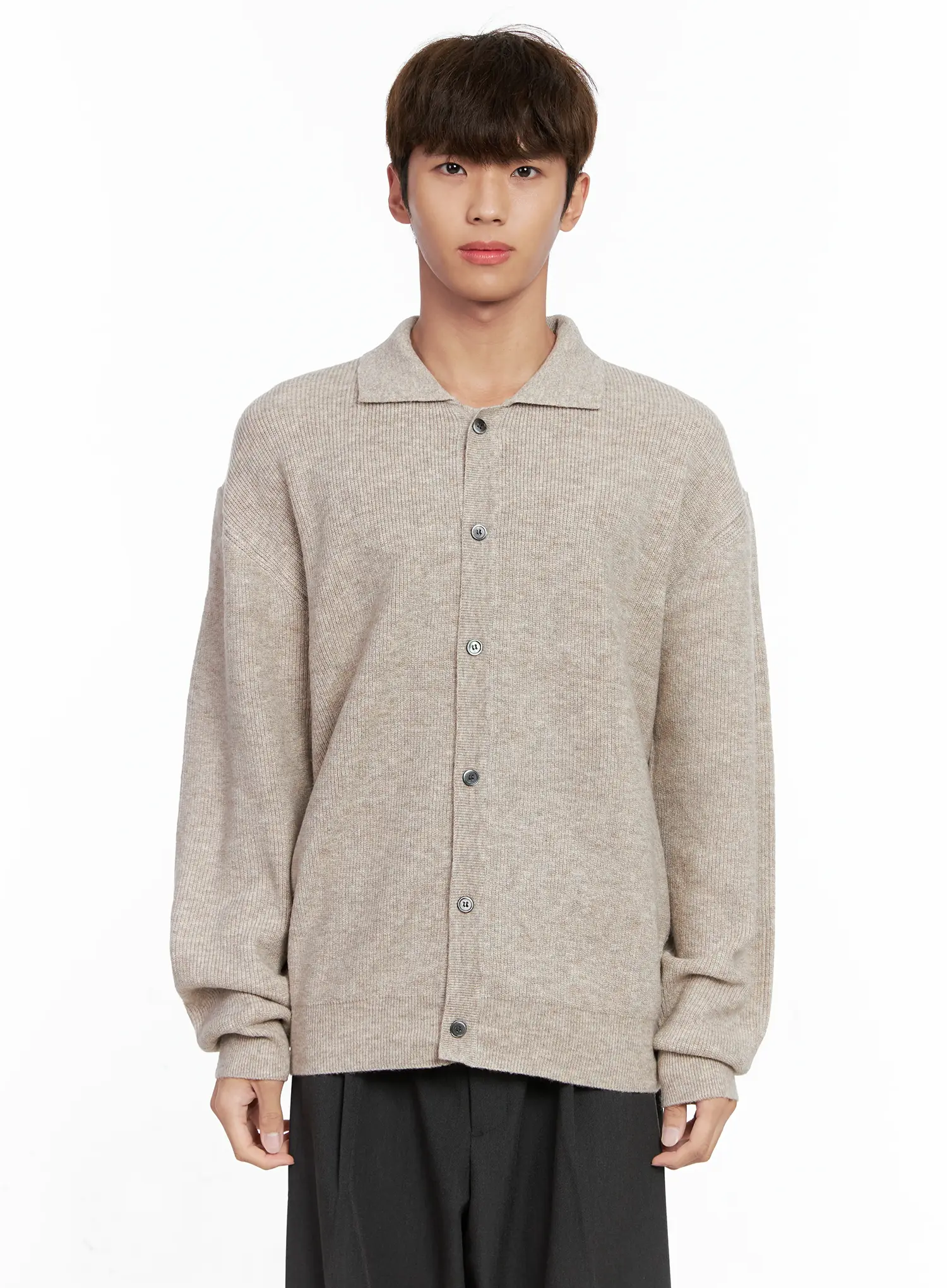 Men's Classic Button Up Knit Sweater IO506 - Image 13