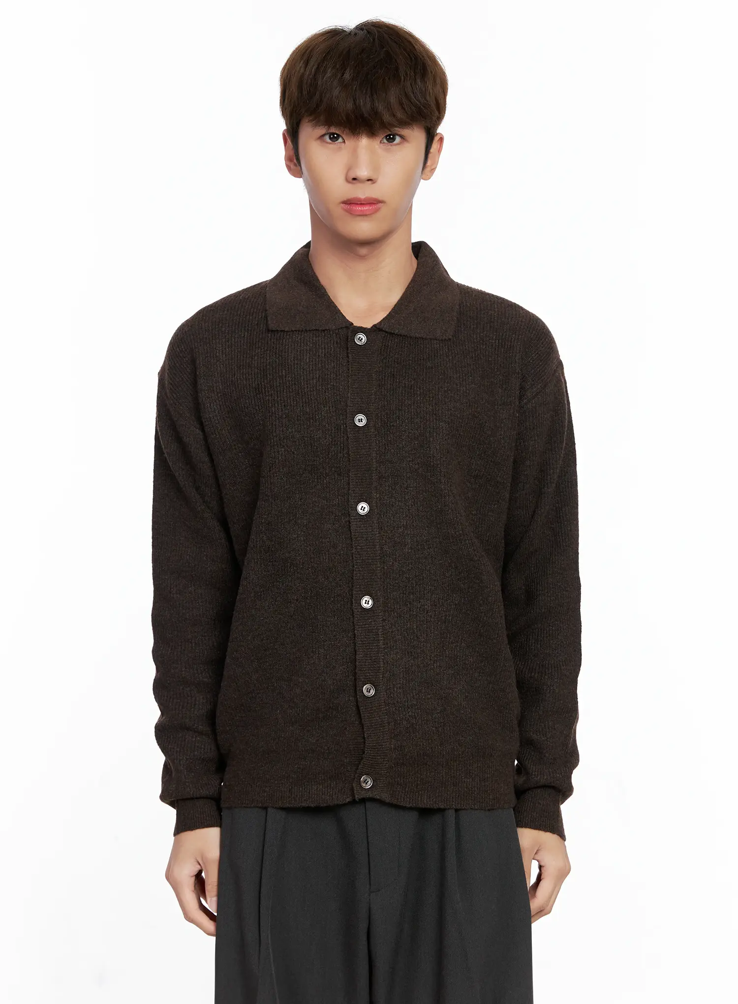 Men's Classic Button Up Knit Sweater IO506 - Image 15