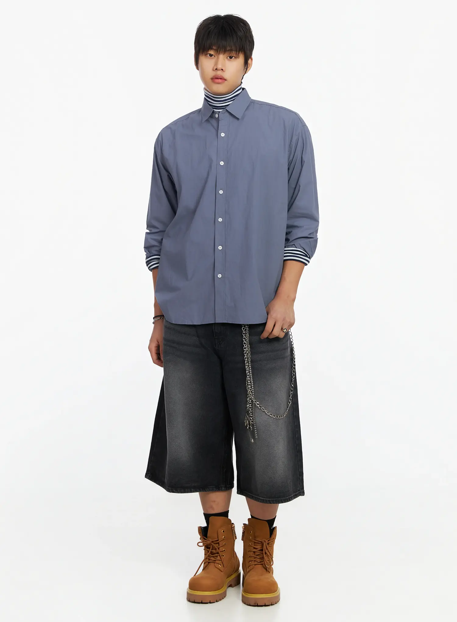 Men's Classic Button-Up Shirt IF503 - Image 2