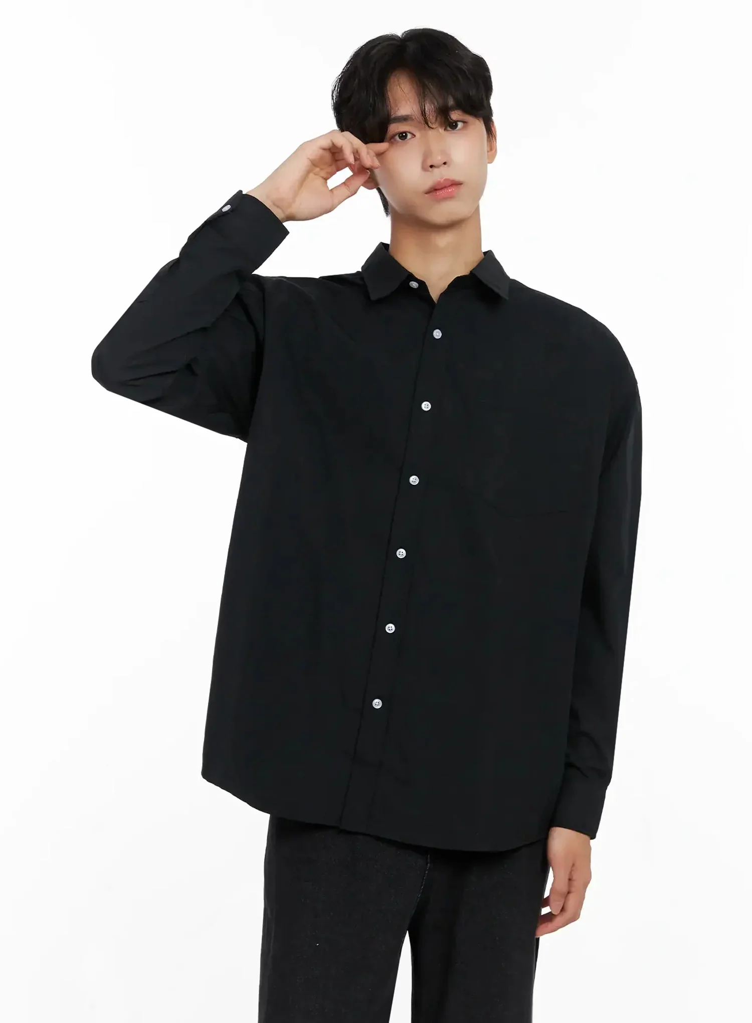Men's Classic Button-Up Shirt IO517 - Image 5