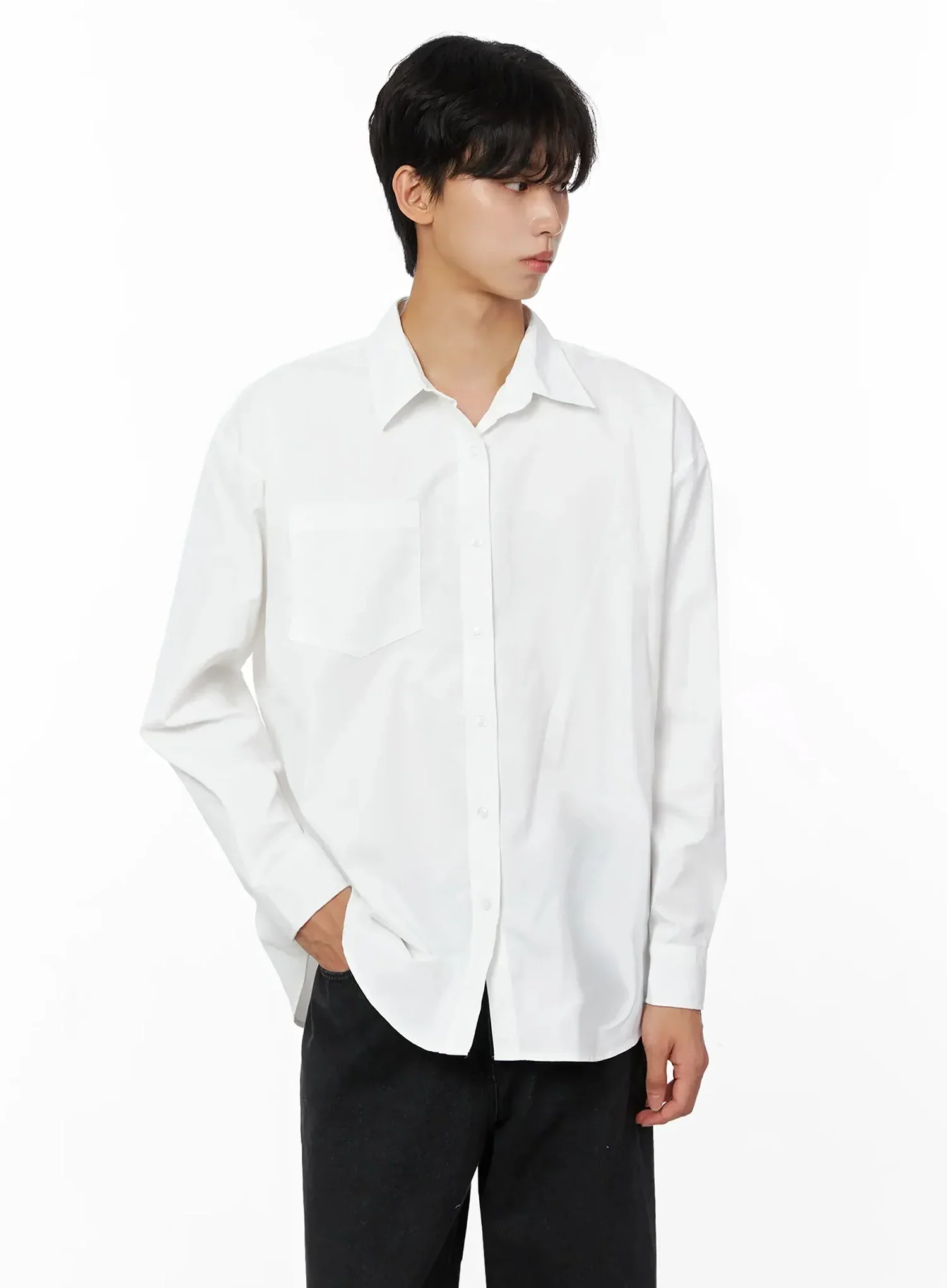 Men's Classic Button-Up Shirt IO517 - Image 8