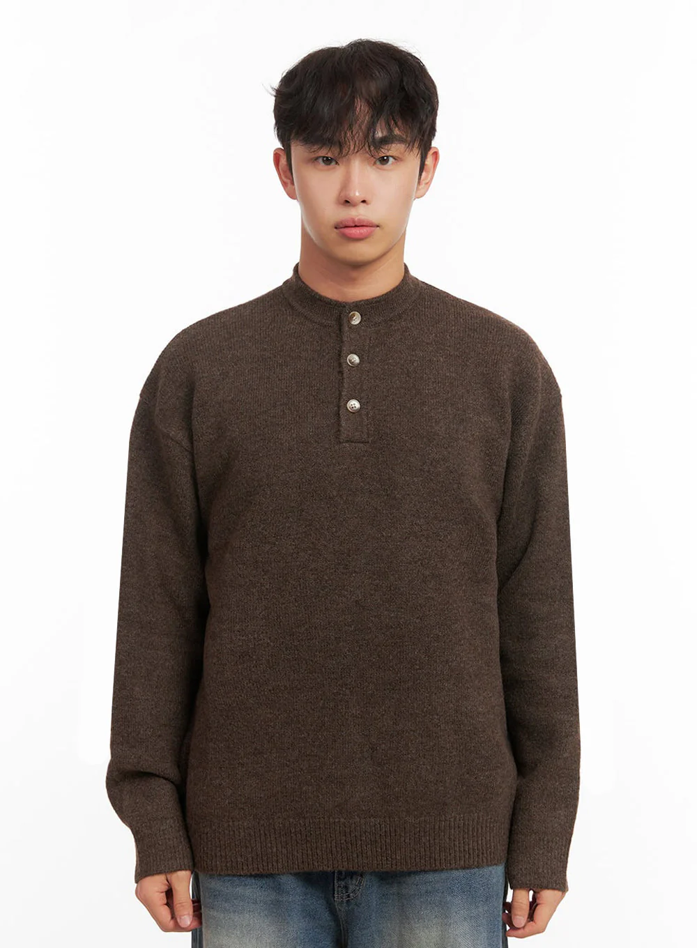 Men's Classic Buttoned Knit Sweater ID431 - Image 10