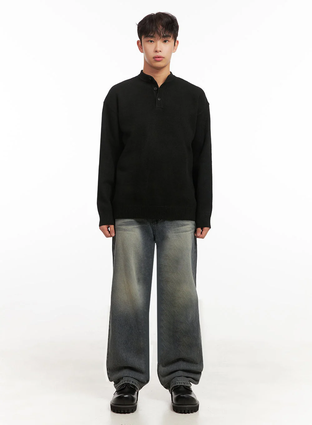 Men's Classic Buttoned Knit Sweater ID431 - Image 6