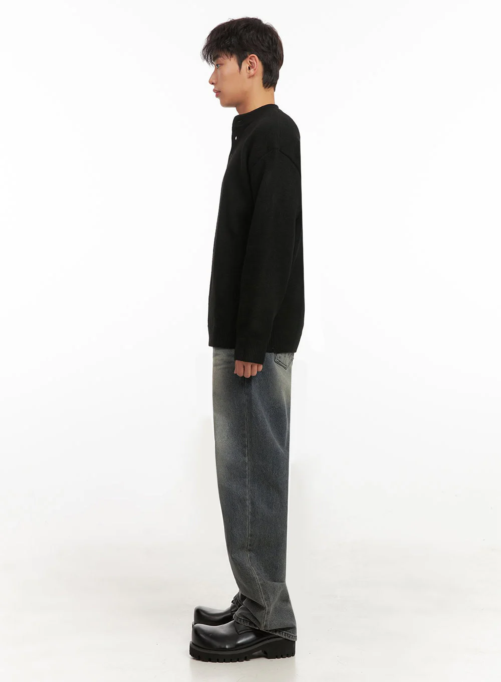 Men's Classic Buttoned Knit Sweater ID431 - Image 7