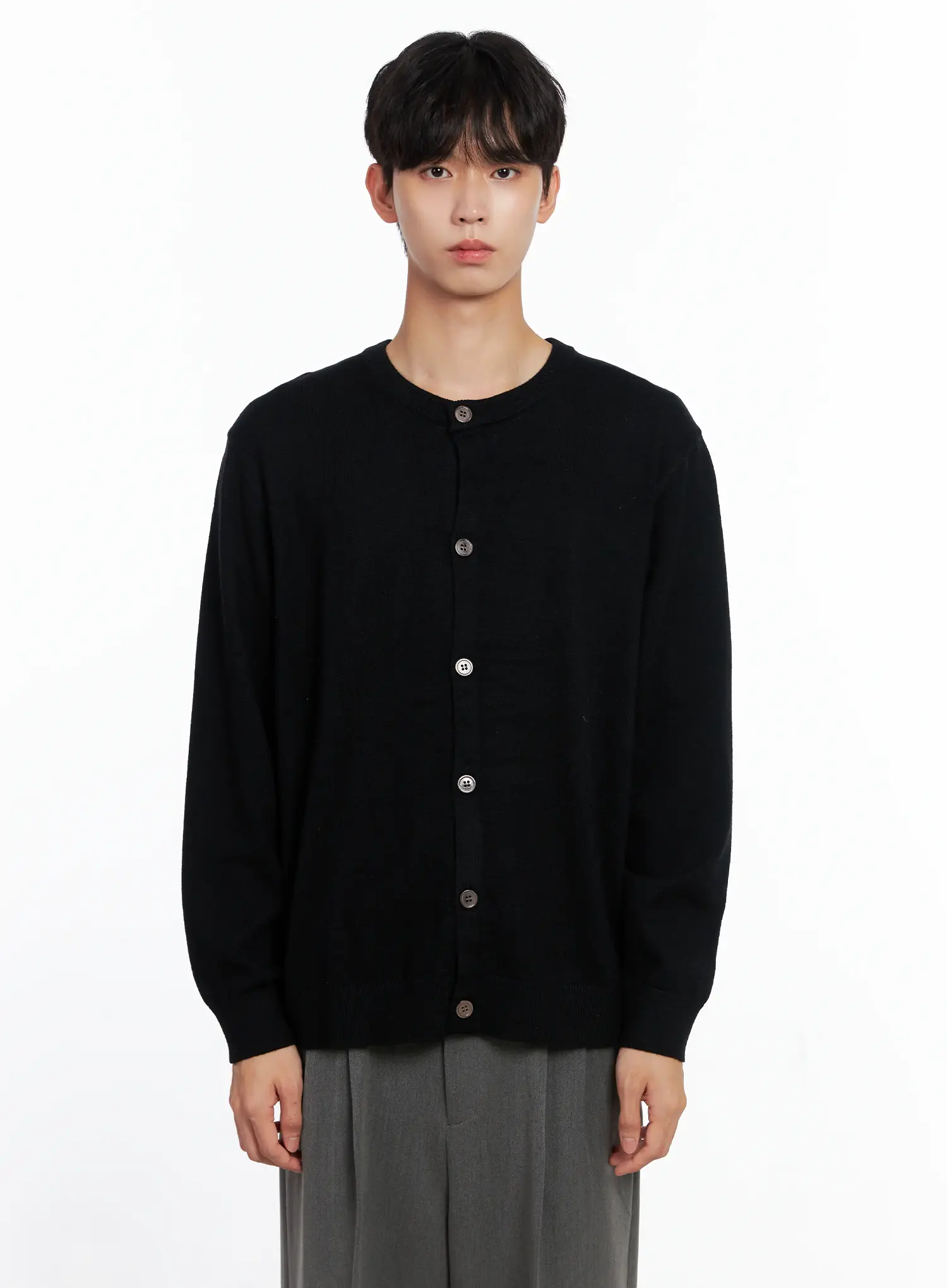 Men's Classic Round Cardigan IS519 - Image 16