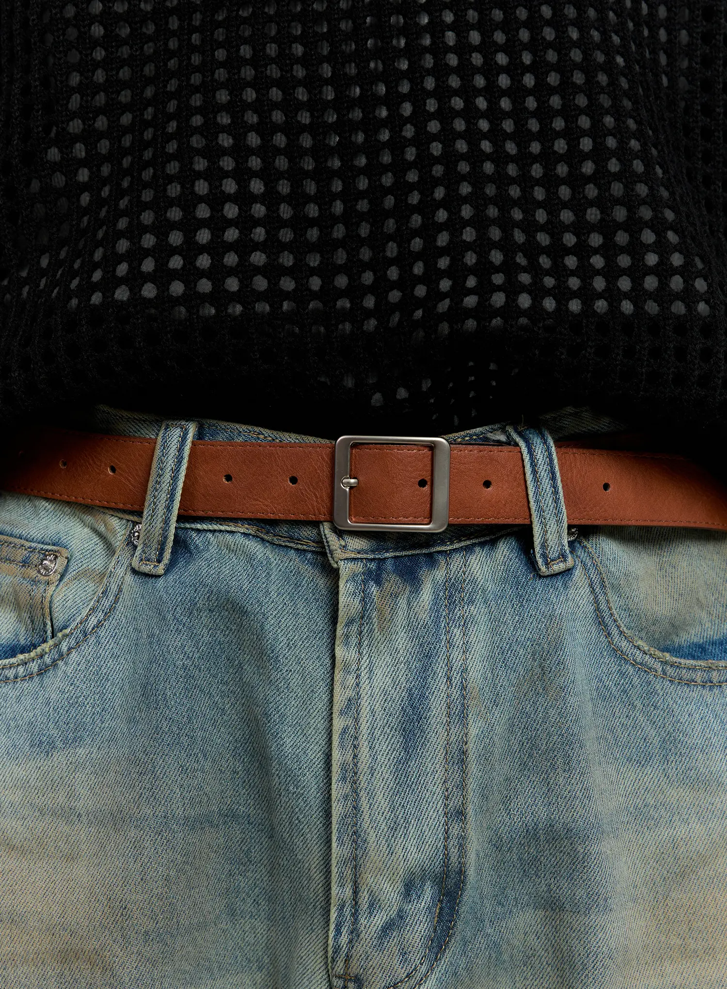 Men's Classic Square Belt IS529 - Image 3