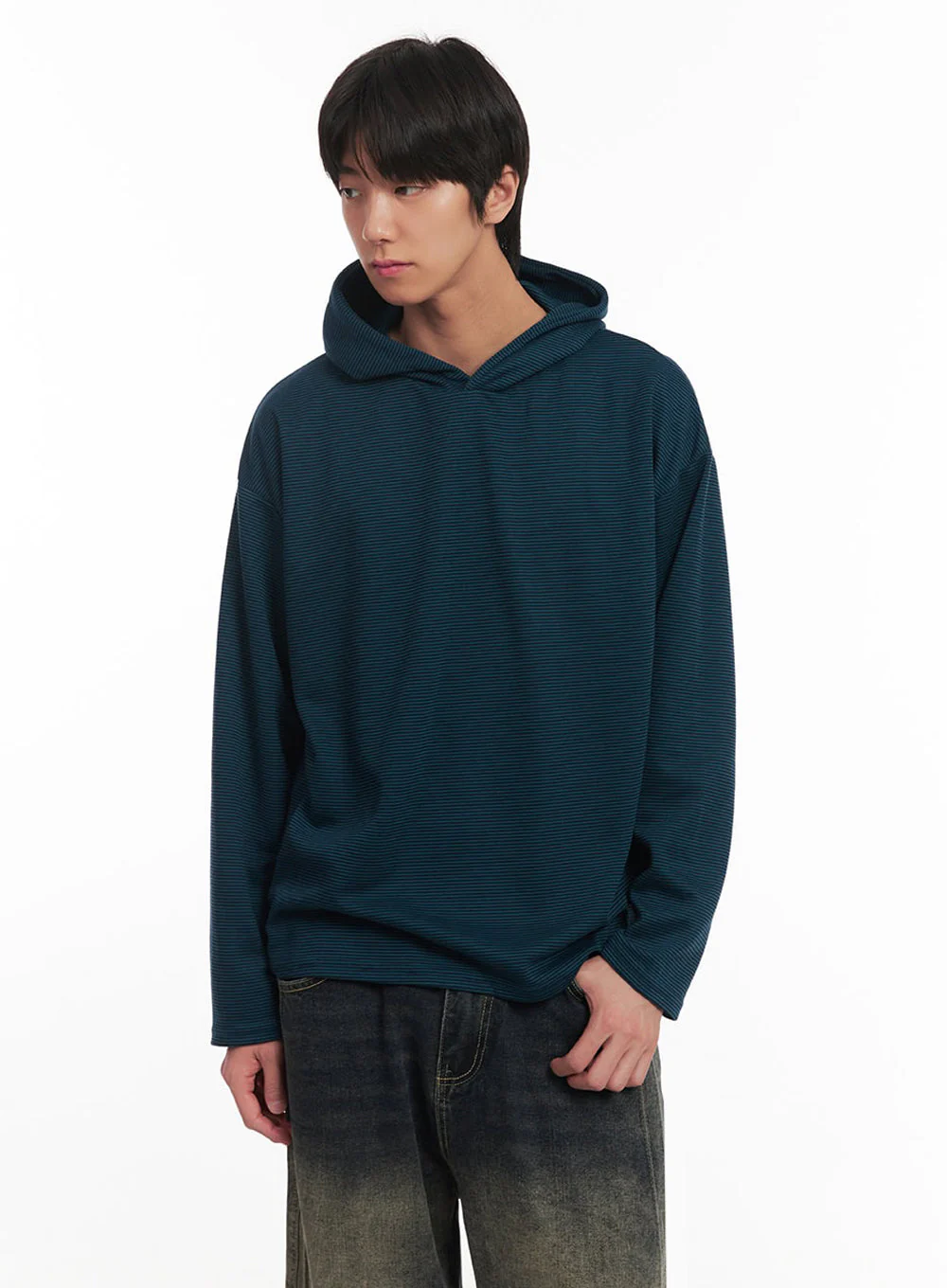 Men's Classic Thin-Stripe Hoodie IA510 - Image 3