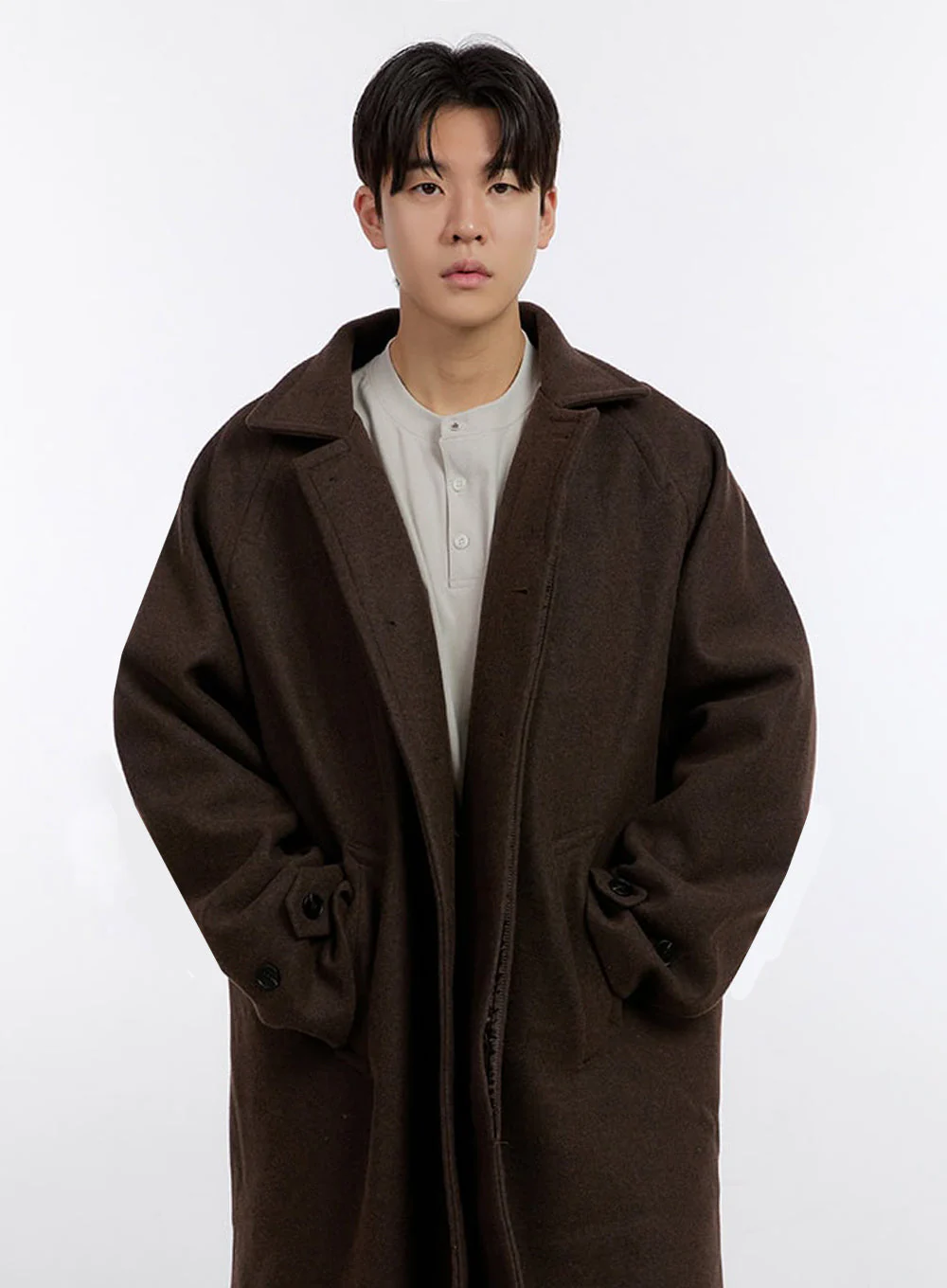 Men's Classic Trench Coat IF528 - Image 3