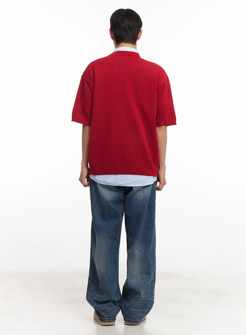 Men's Classic Wide-Fit Jeans IA521 - Image 9