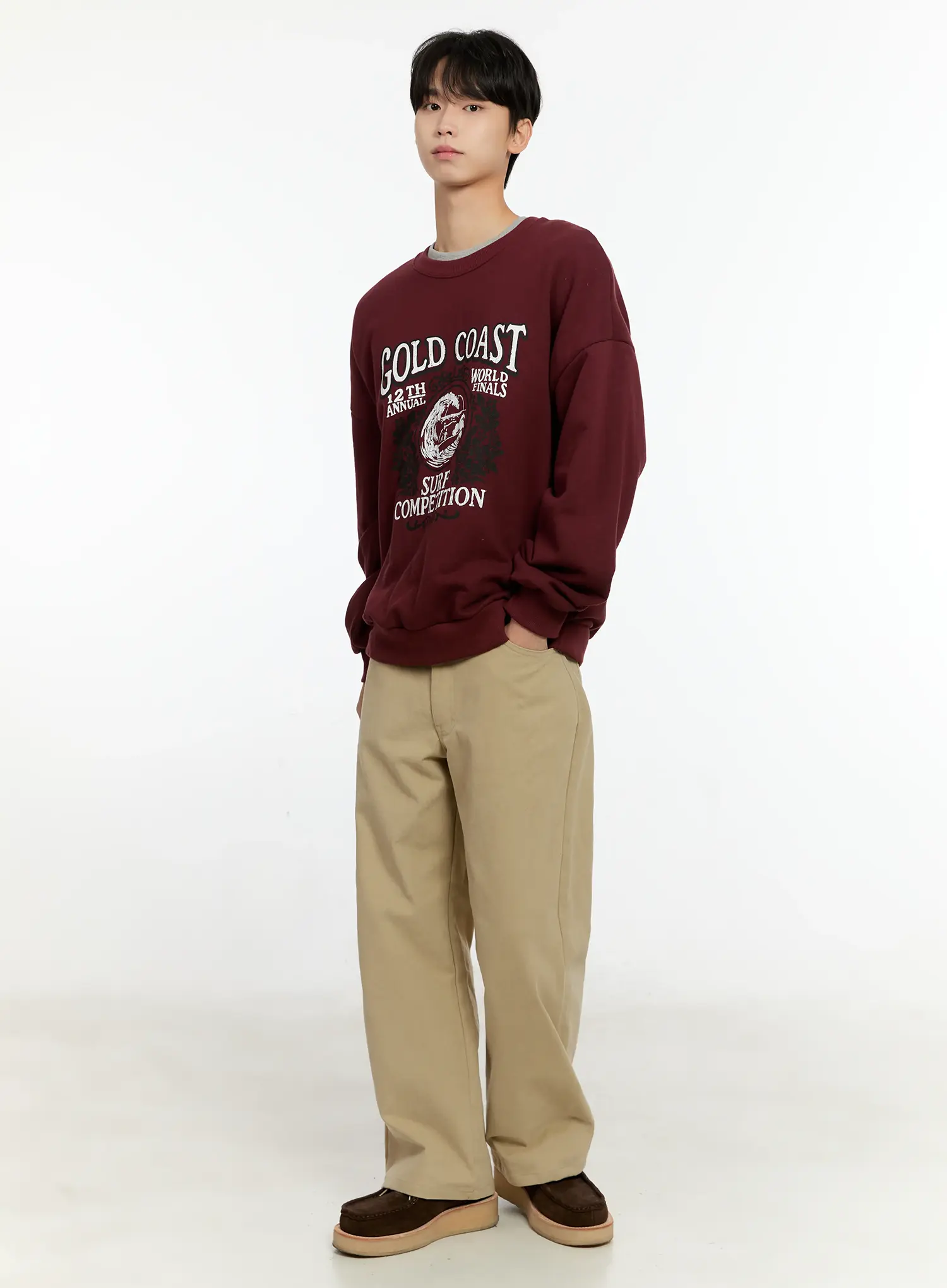 Men's Classic Wide Leg Cotton Pants IN503 - Image 12