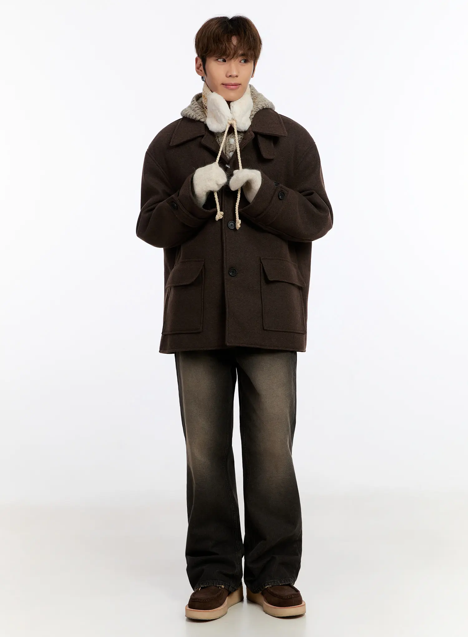 Men's Classic Wool Overcoat IN528