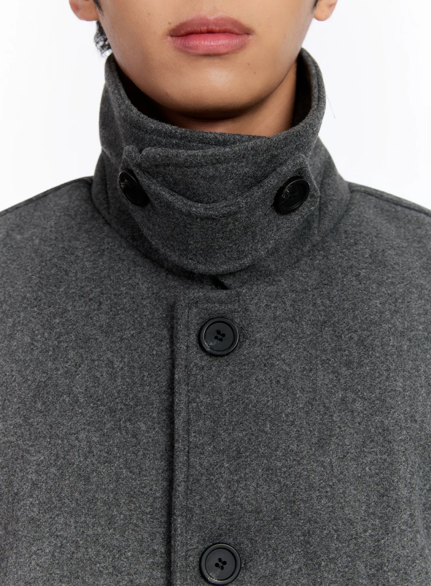 Men's Classic Wool Overcoat IN528 - Image 12