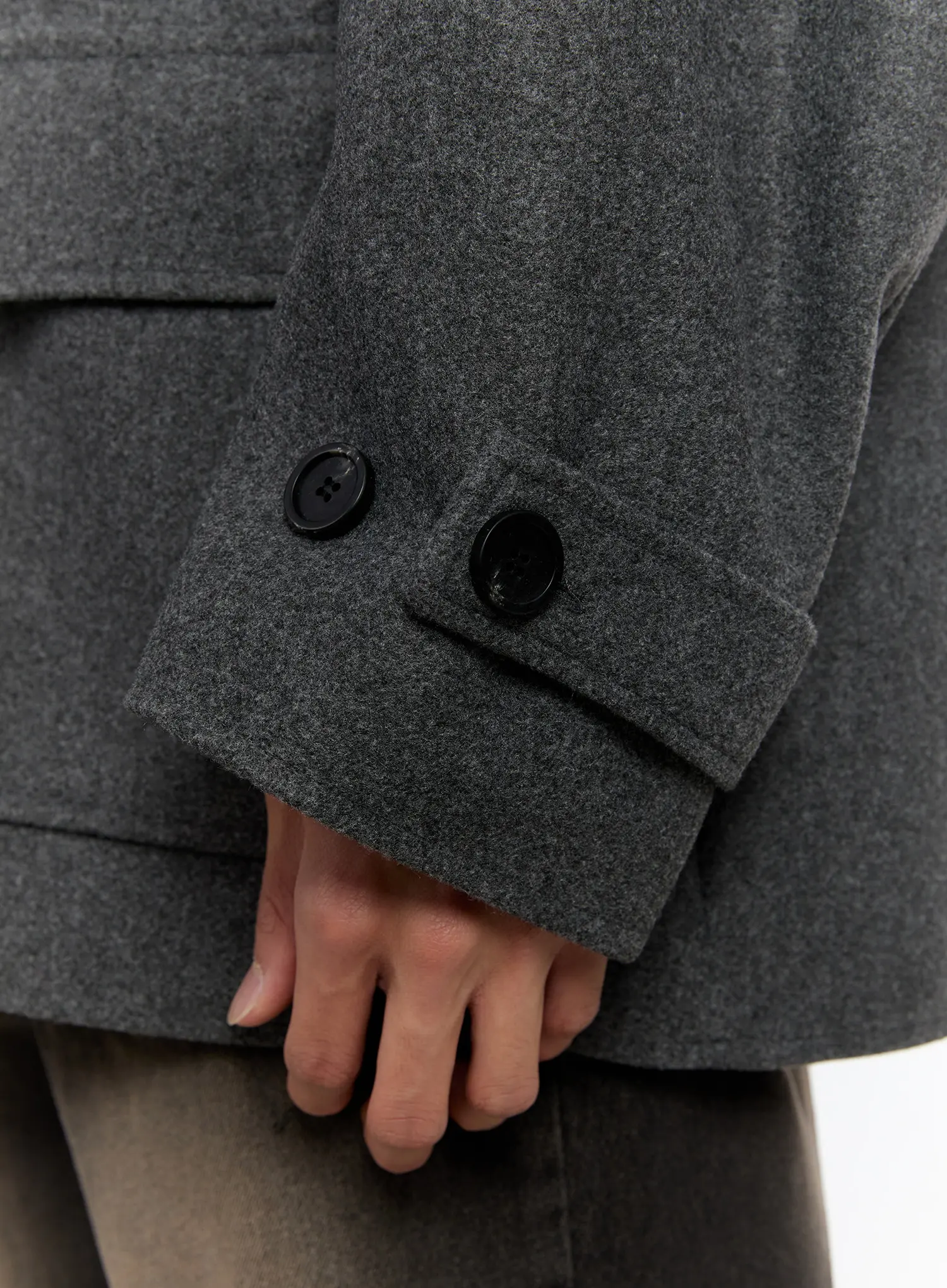 Men's Classic Wool Overcoat IN528 - Image 13