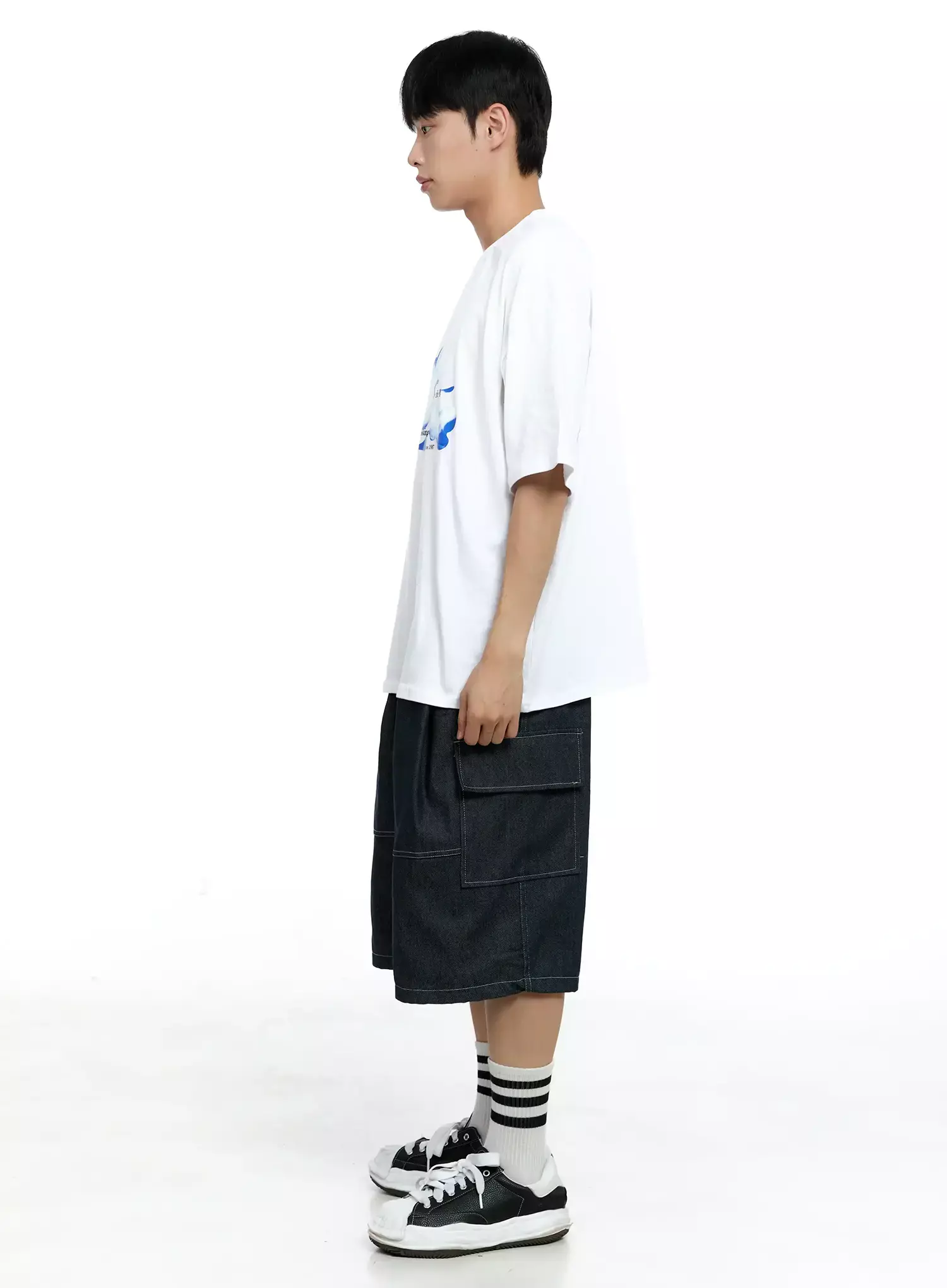 Men's Cloud Graphic T-shirt IG520 - Image 11