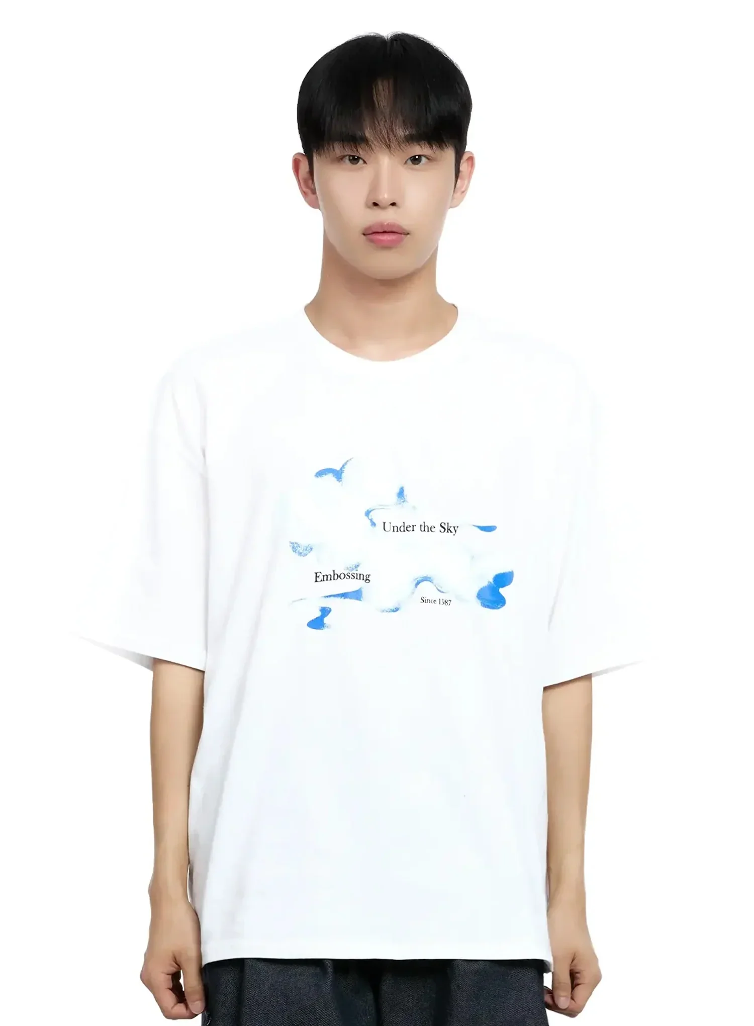 Men's Cloud Graphic T-shirt IG520 - Image 15