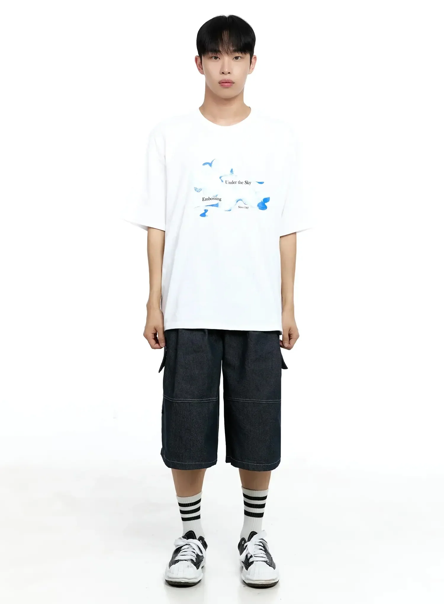Men's Cloud Graphic T-shirt IG520 - Image 5