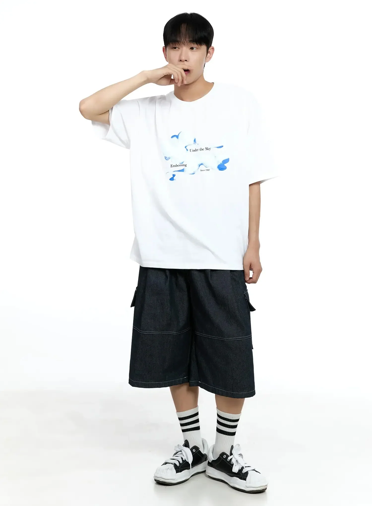 Men's Cloud Graphic T-shirt IG520 - Image 6