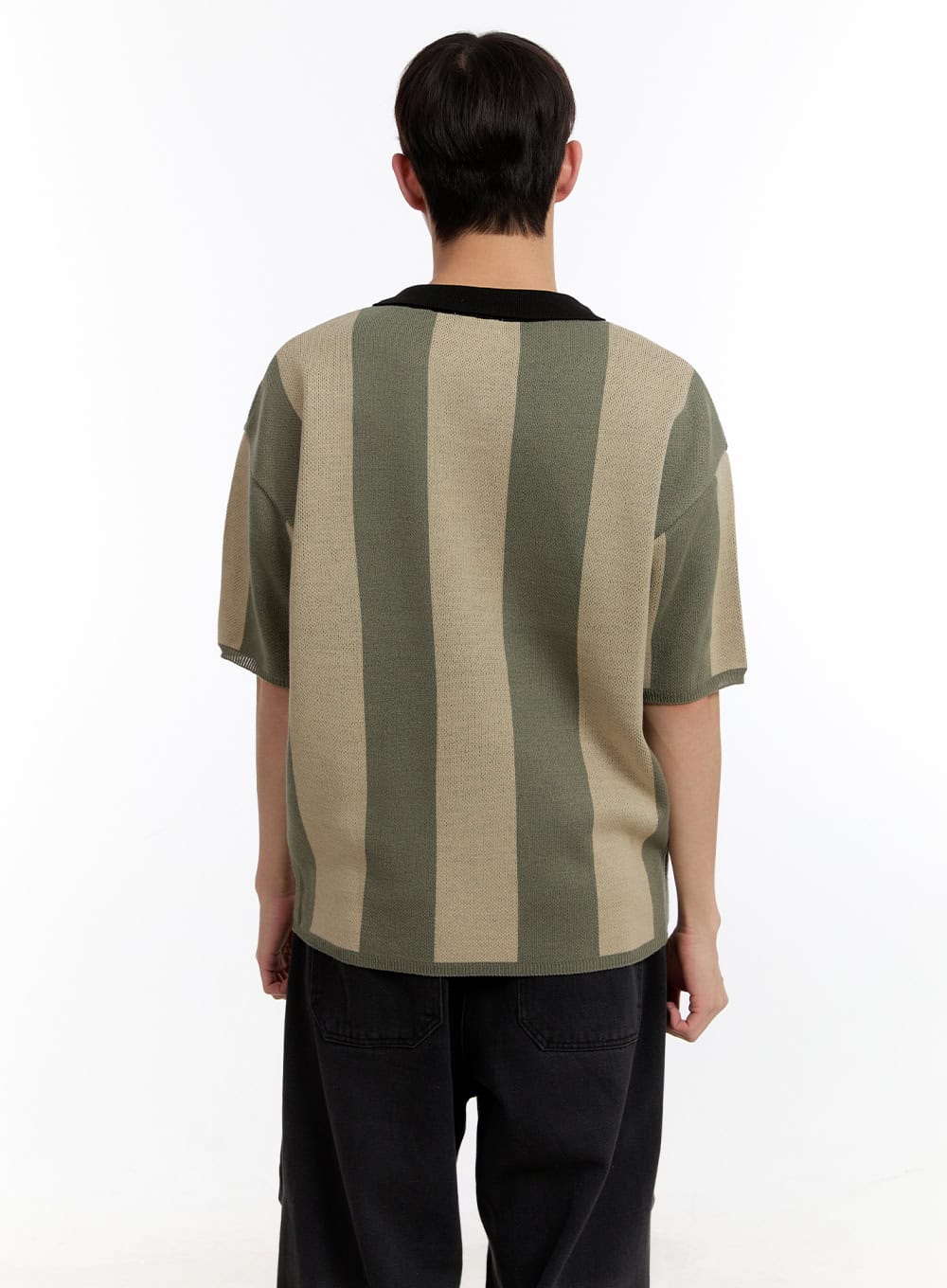Men's Collared Graphic Sweater IA504 - Image 6