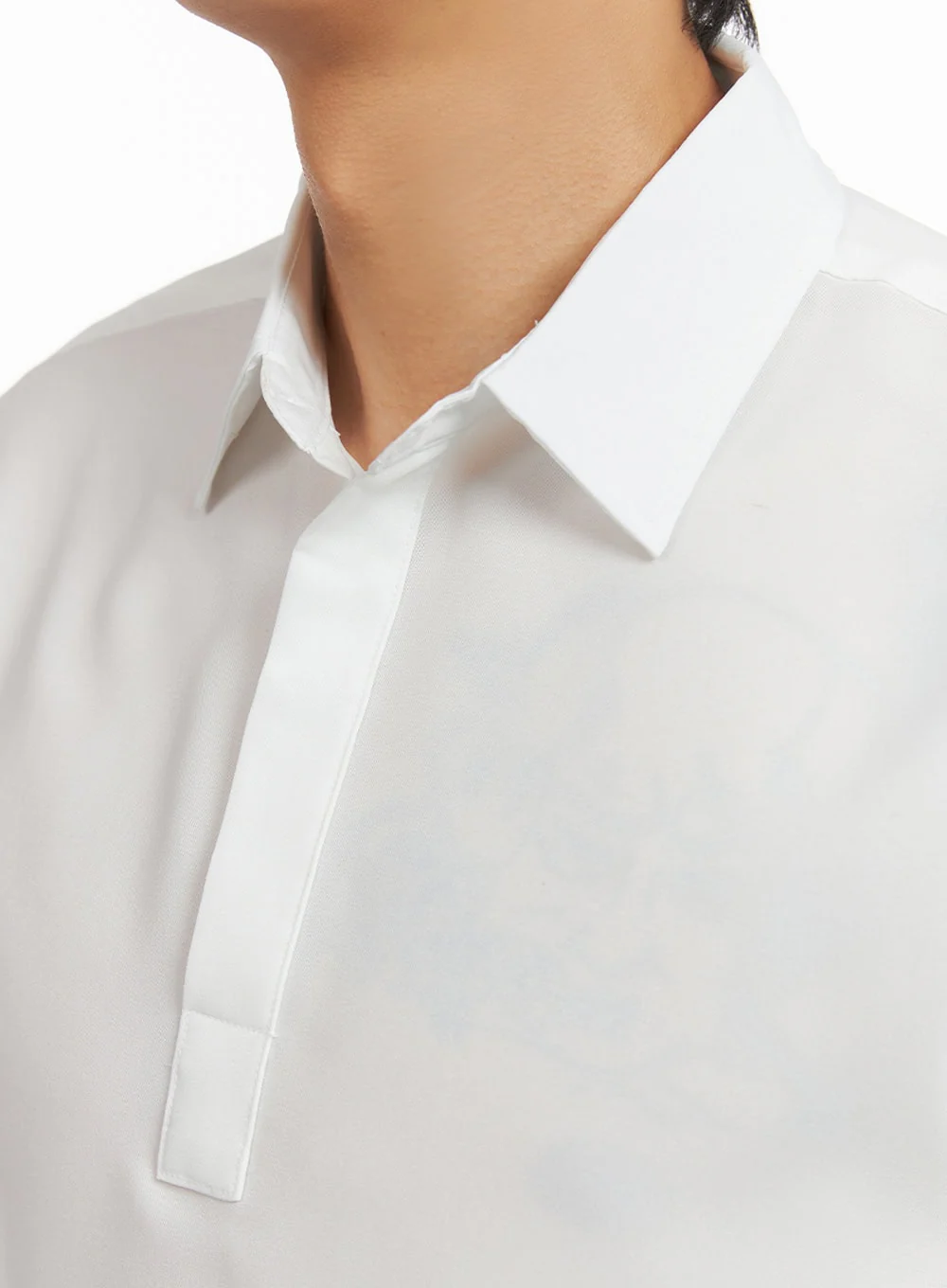 Men's Collared Long Sleeve Shirt IY416 - Image 3