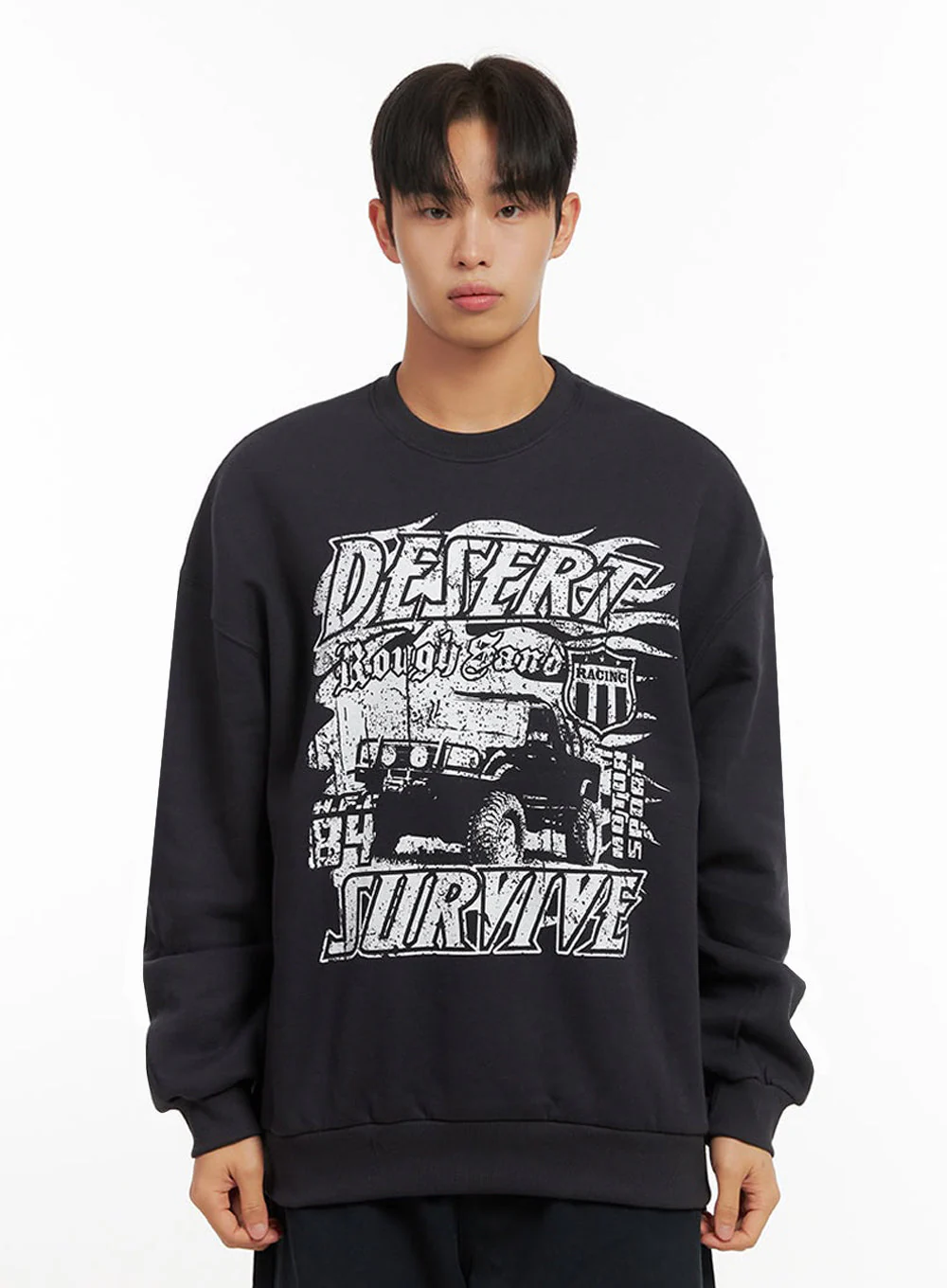 Men's Comfy Loose Fit Cotton Pullover ID413 - Image 11