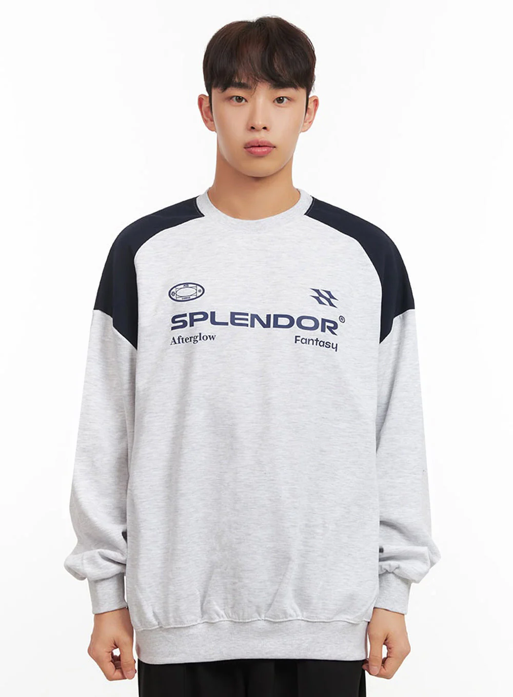 Men's Contrast Graphic Sweatshirt IF517 - Image 11