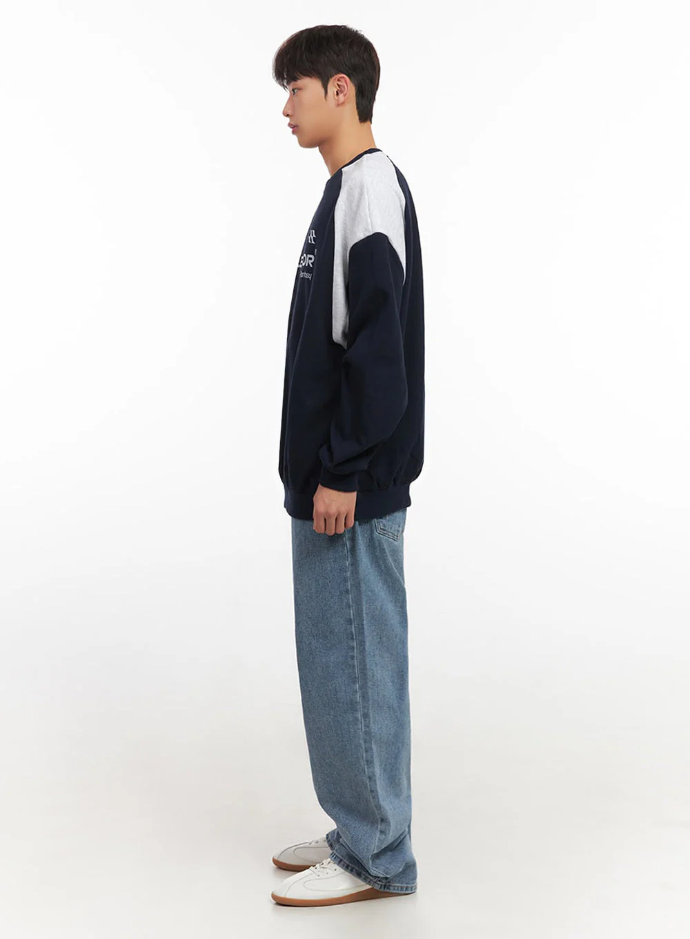 Men's Contrast Graphic Sweatshirt IF517 - Image 8