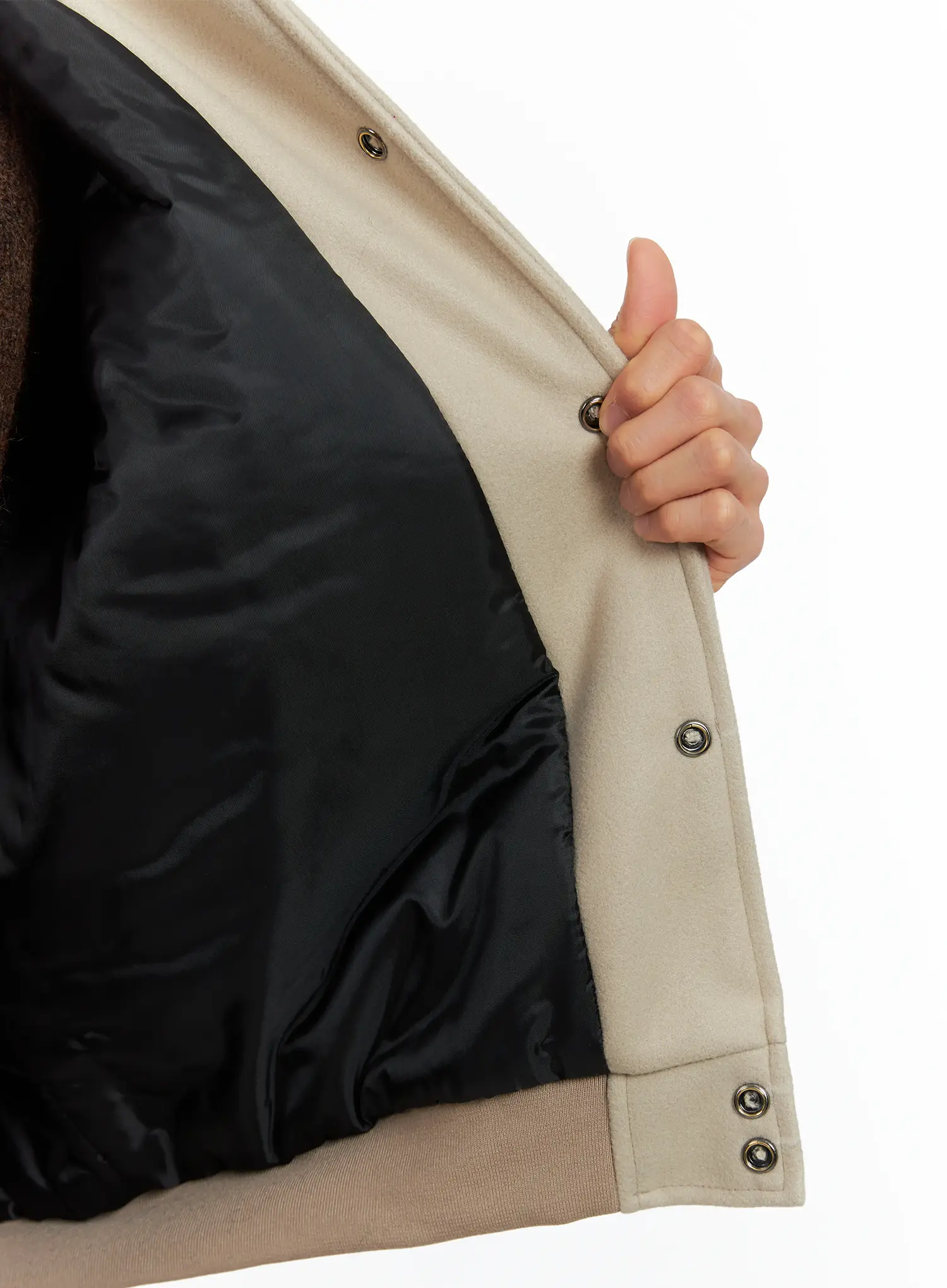 Men's Contrast Piping Varsity Jacket ID511 - Image 13