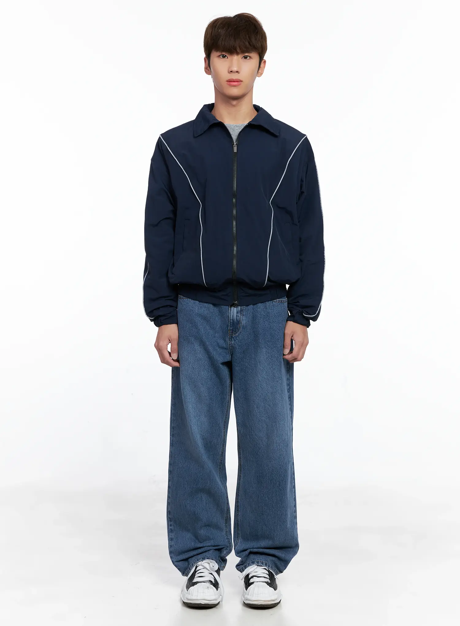 Men's Contrast Track Jacket IO506 - Image 3